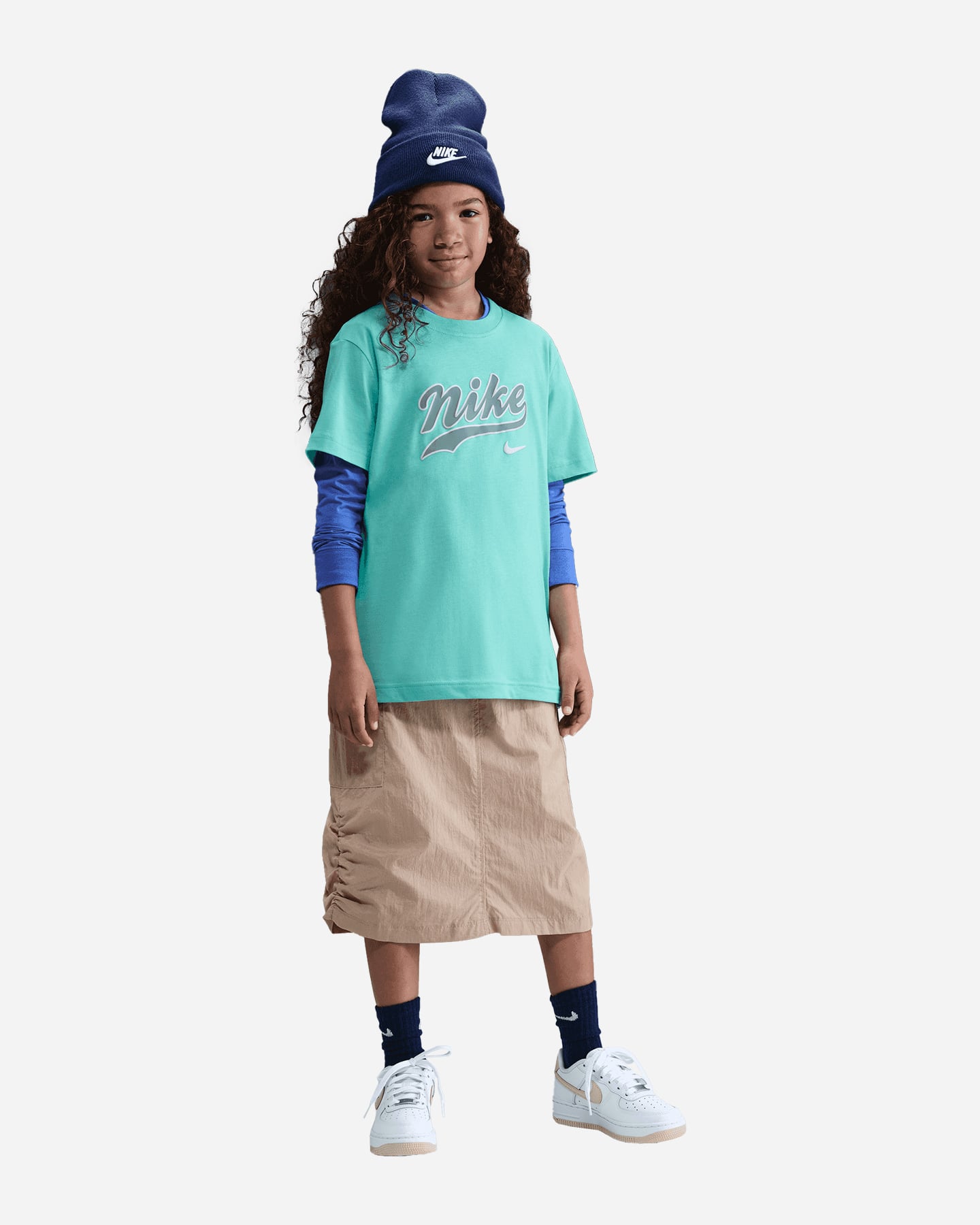 T-shirt NIKE BOYFRIEND BIG LOGO JR - Verde - 1 | Cisalfa Sport