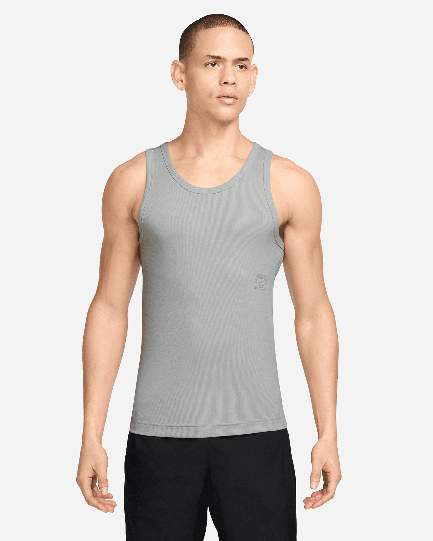 Nike Dri Fit Small Logo M - Canotta Training - Uomo - Grigio