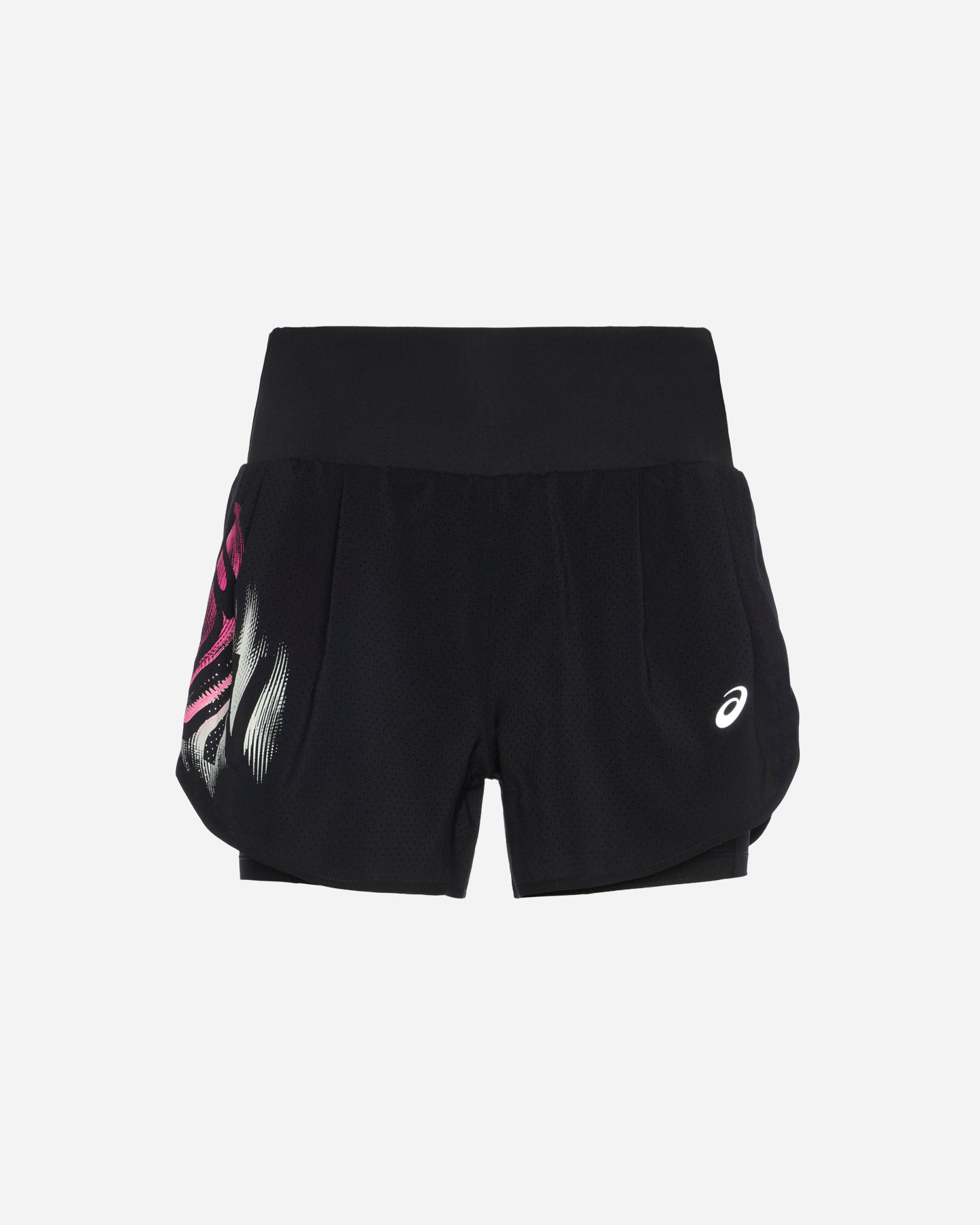 Asics Road Graphic 2in1 3.5in W - Short Running - Donna - Nero