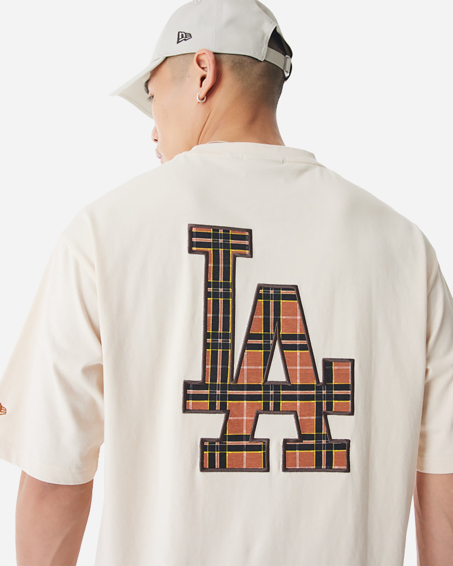 T-shirt NEW ERA MLB TARTAN INFILL LOS ANGELES DODGERS M - Beige - 2 | Cisalfa Sport