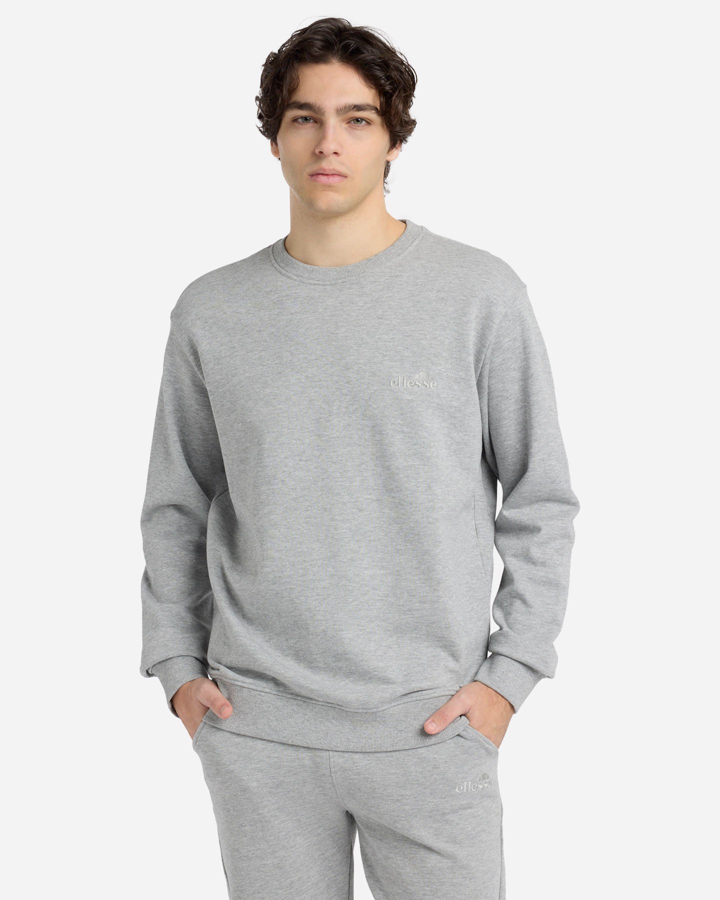 Felpa ELLESSE TERRY SMALL LOGO M - Grigio - 1 | Cisalfa Sport