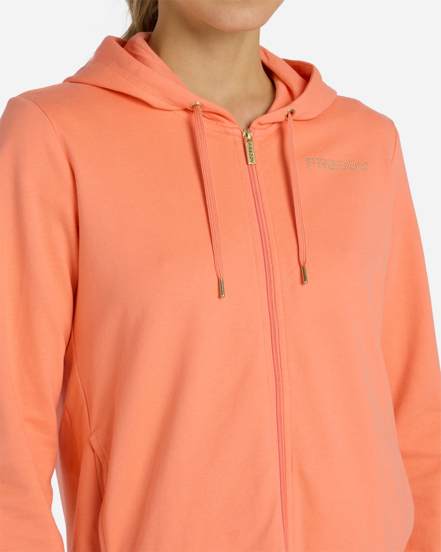 Felpa FREDDY SMALL LOGO W - Arancione - 5 | Cisalfa Sport