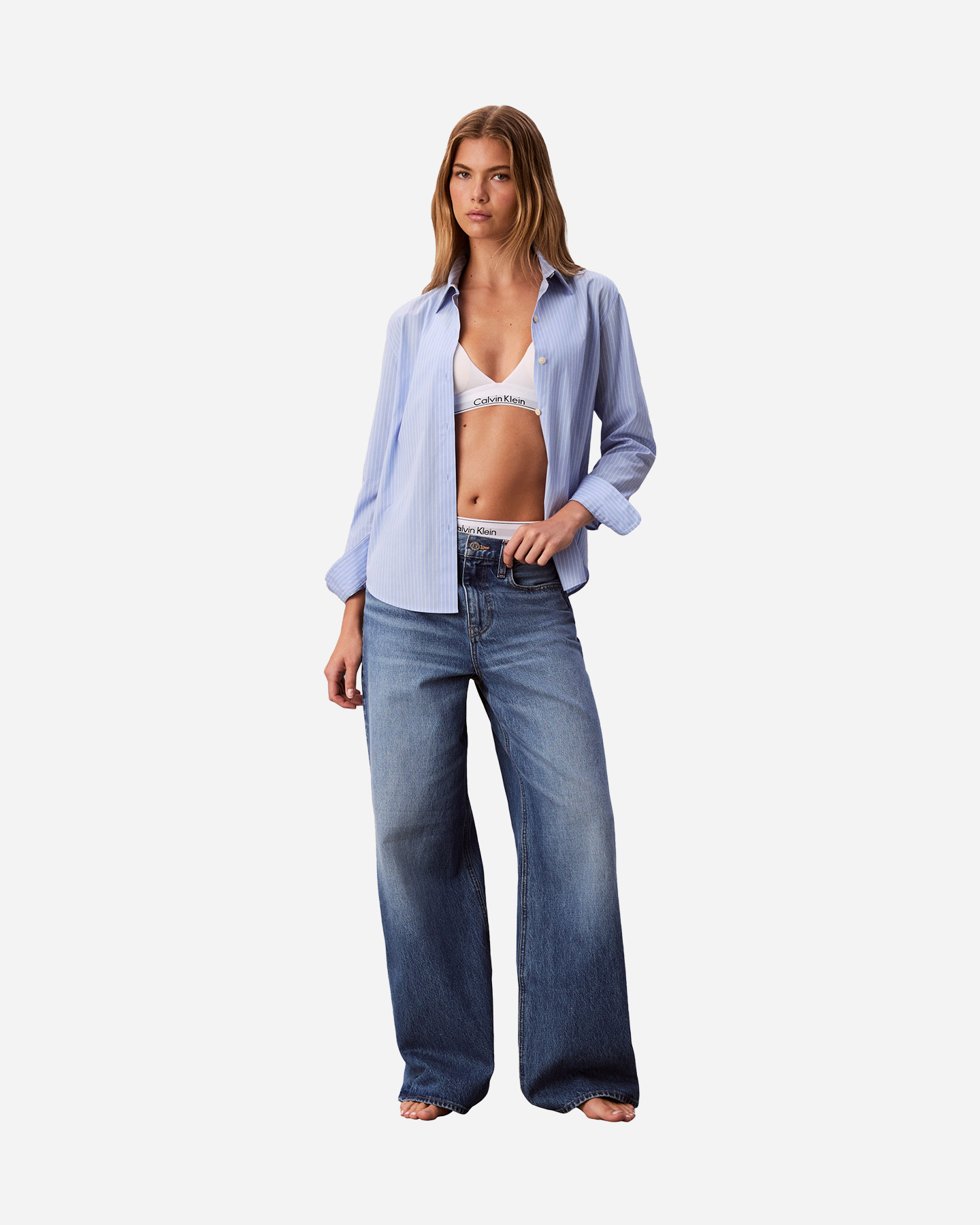 Jeans CALVIN KLEIN JEANS WIDE LEG REG W - Denim - 2 | Cisalfa Sport