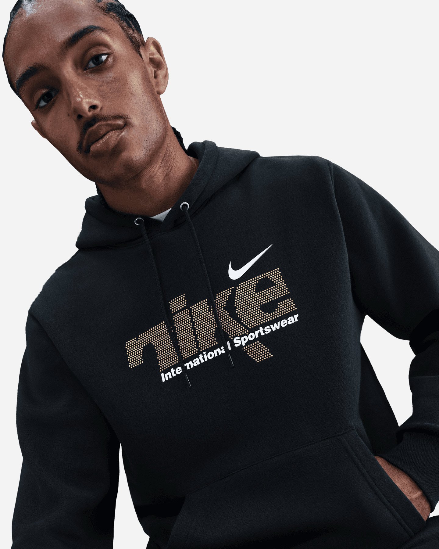 Felpa NIKE FLEECE METALLIC M - Nero - 4 | Cisalfa Sport