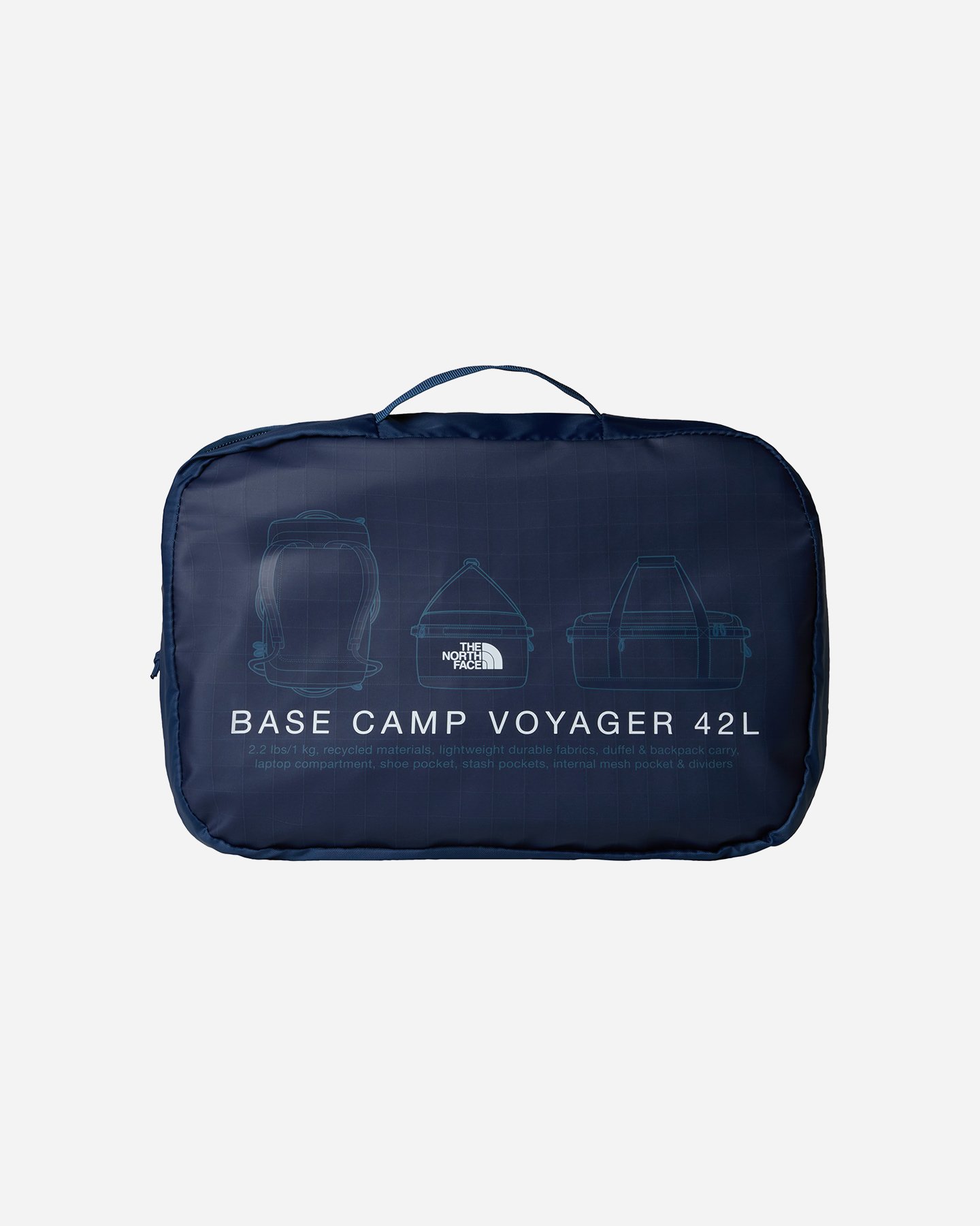 Borsa THE NORTH FACE BASE CAMP VOYAGER DUFFEL 42L  - Blu - 4 | Cisalfa Sport