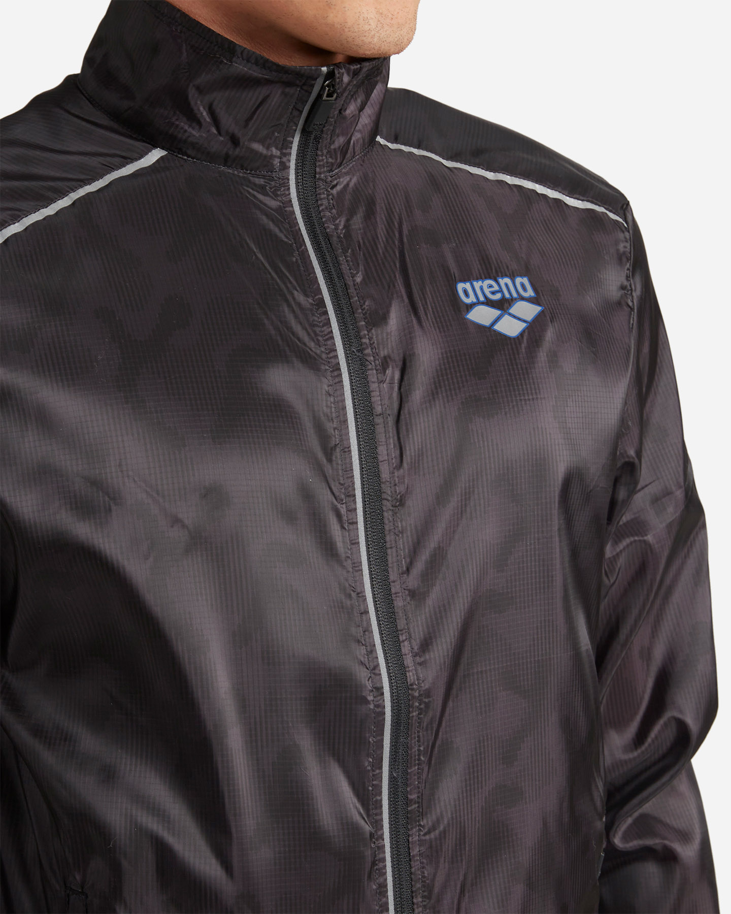 Giacca running ARENA ATHLETIC RUN M - Nero - 4 | Cisalfa Sport