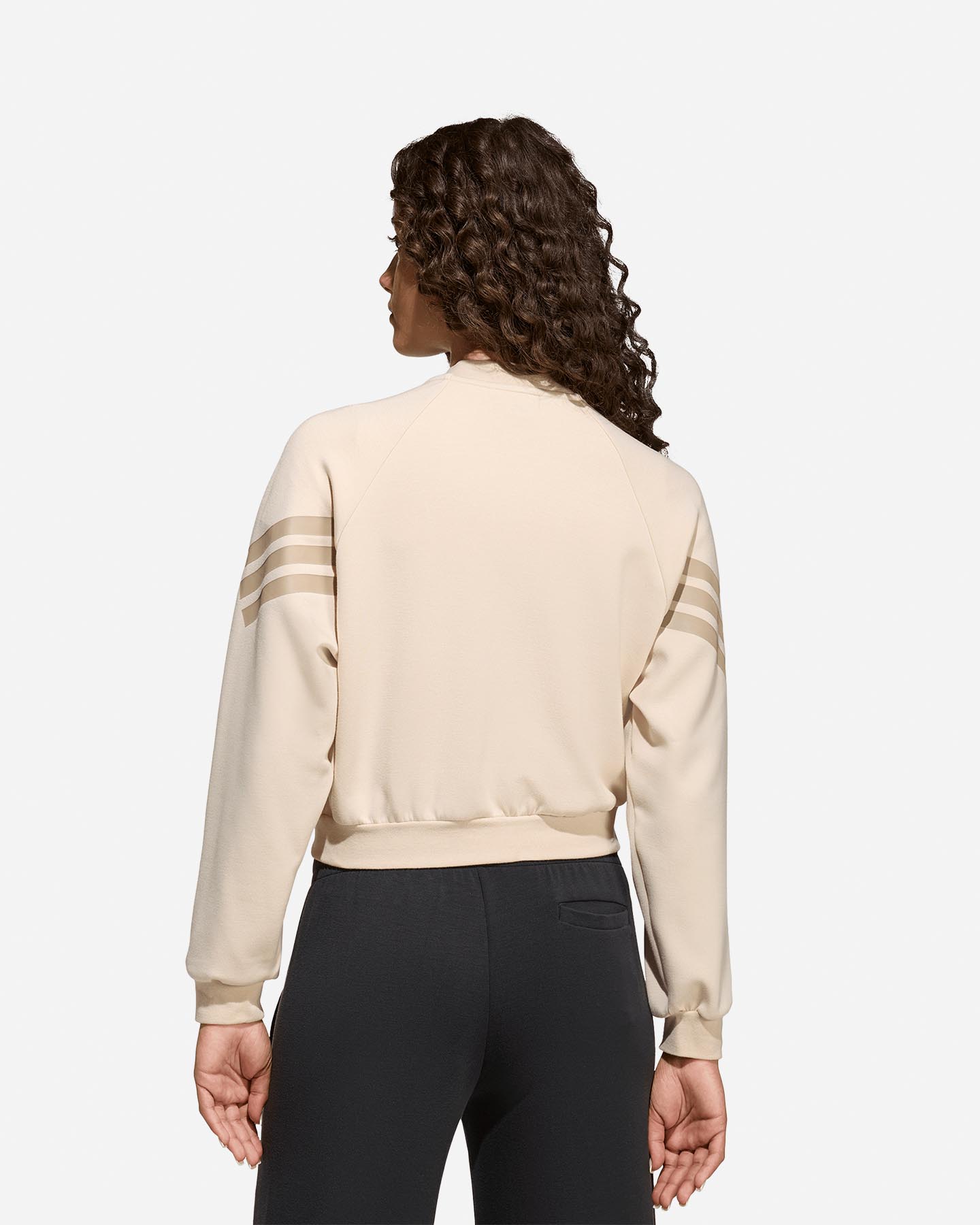Felpa ADIDAS FUTURE ICONS 3STRIPES JR - Beige - 2 | Cisalfa Sport