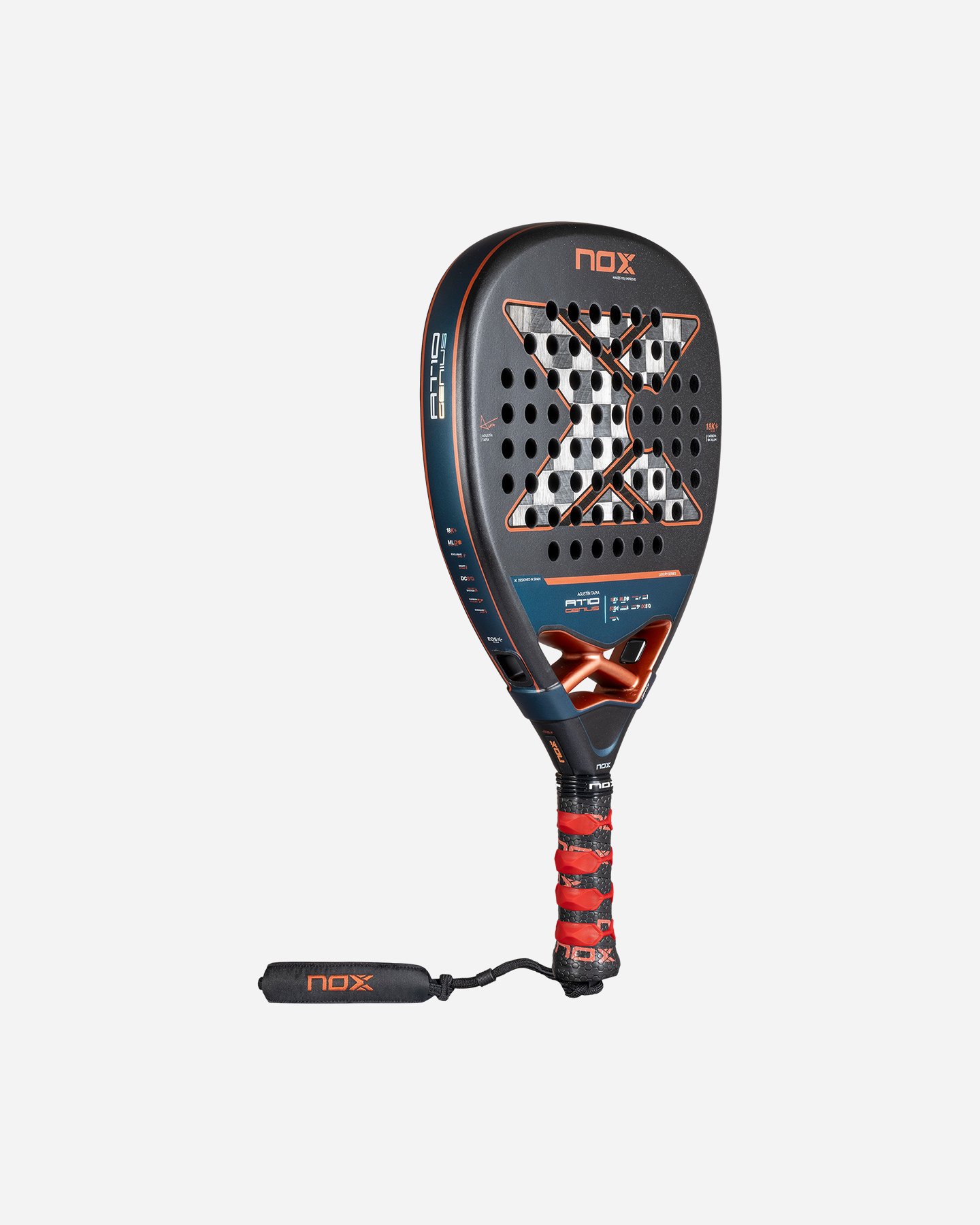 Racchetta padel performance NOX AT10 GENIUS ATTACK 18K  - Nero - 1 | Cisalfa Sport