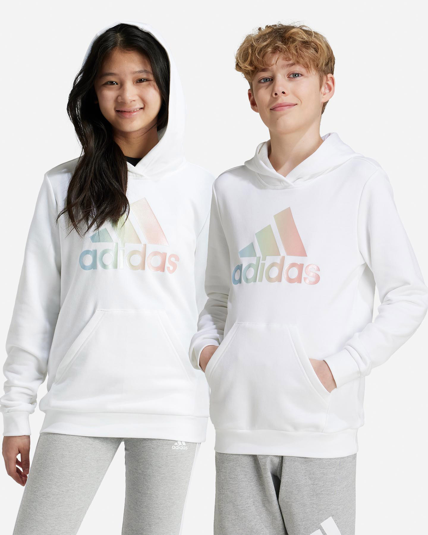 Felpa ADIDAS BIG LOGO JR - Bianco - 1 | Cisalfa Sport