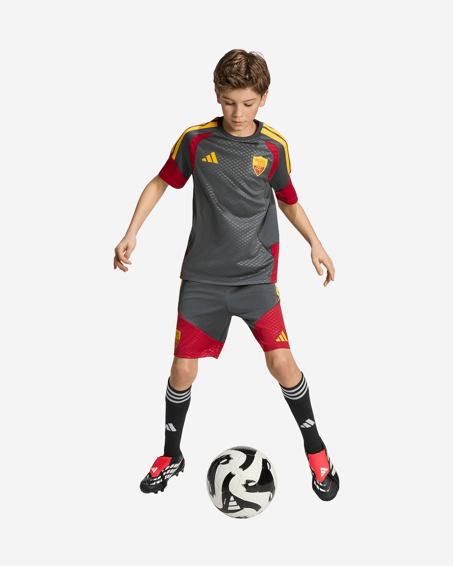 Abbigliamento calcio ufficiale ADIDAS AS ROMA TIRO26 COMPETITION TRAINING 26-27 JR - 4 | Cisalfa Sport