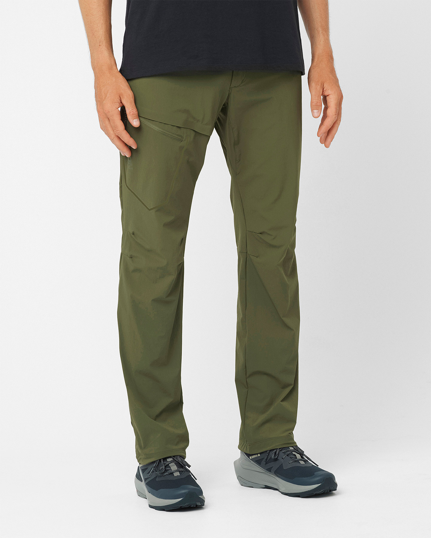 Pantalone outdoor SALOMON WAYFARER M - Verde - 2 | Cisalfa Sport