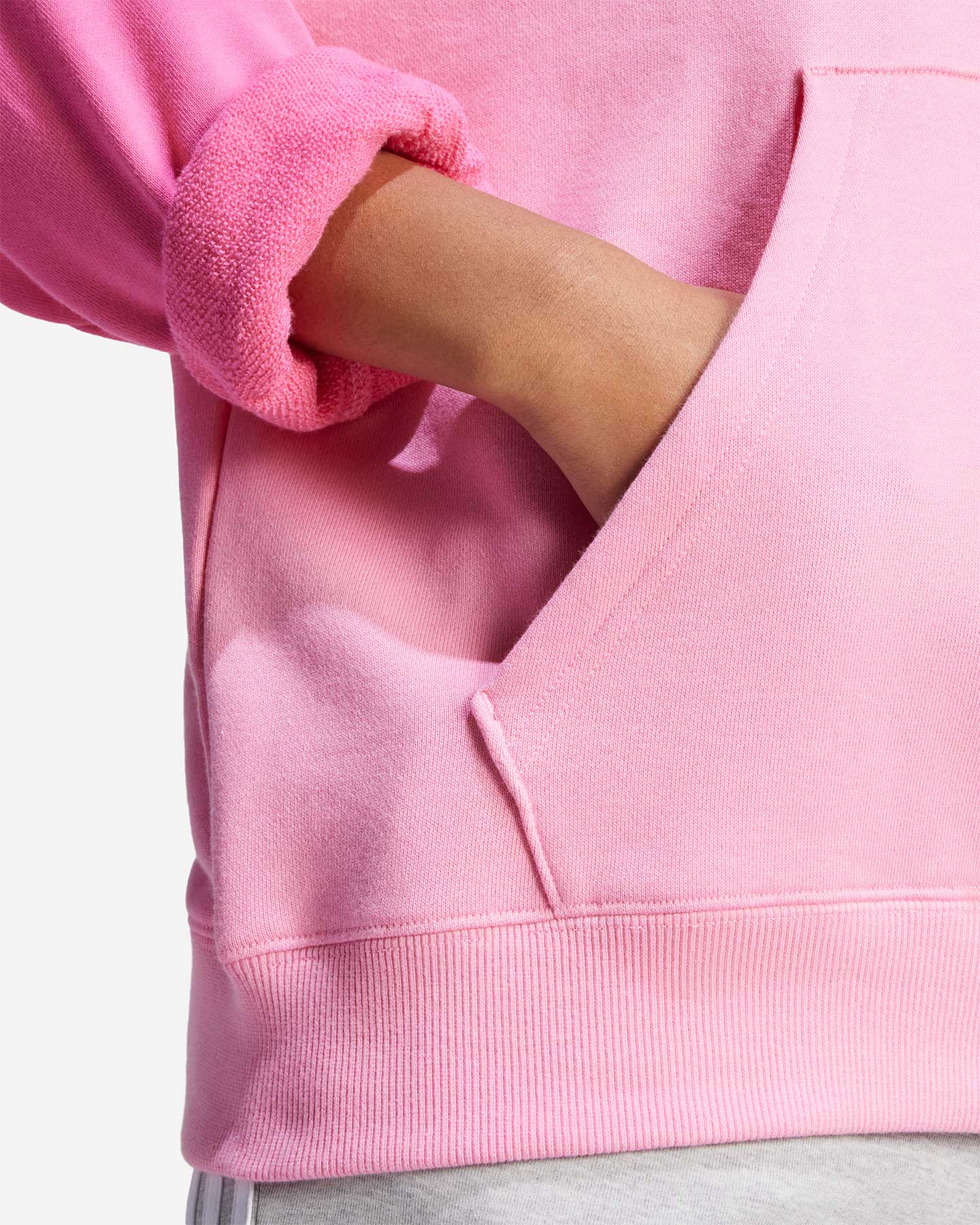 Felpa ADIDAS BIG LOGO W - Rosa - 5 | Cisalfa Sport