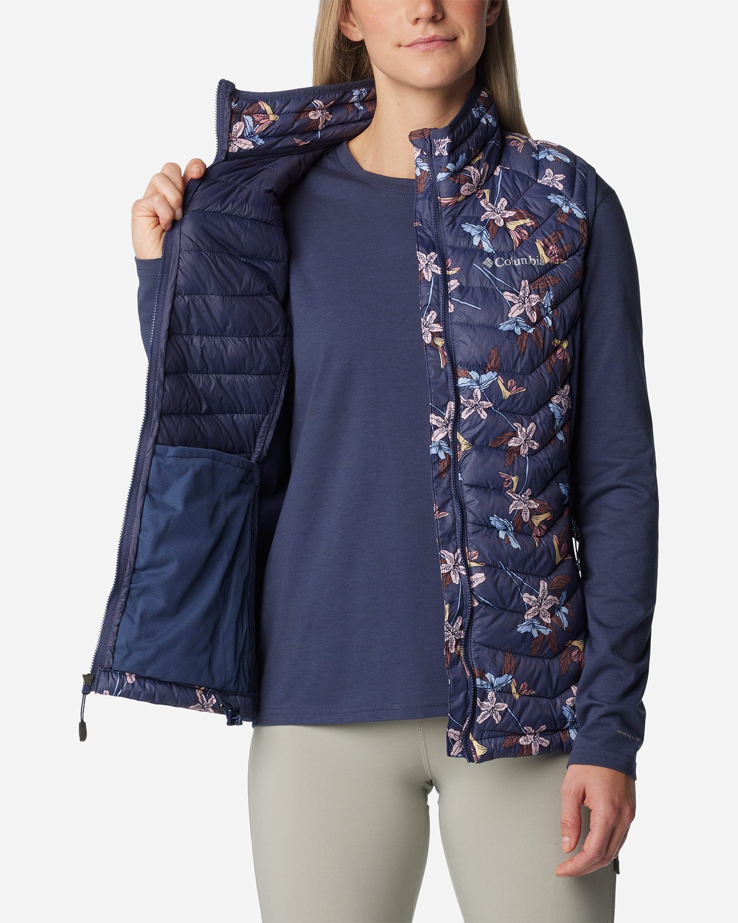 Gilet COLUMBIA POWDER PASS W - Blu Navy - 3 | Cisalfa Sport