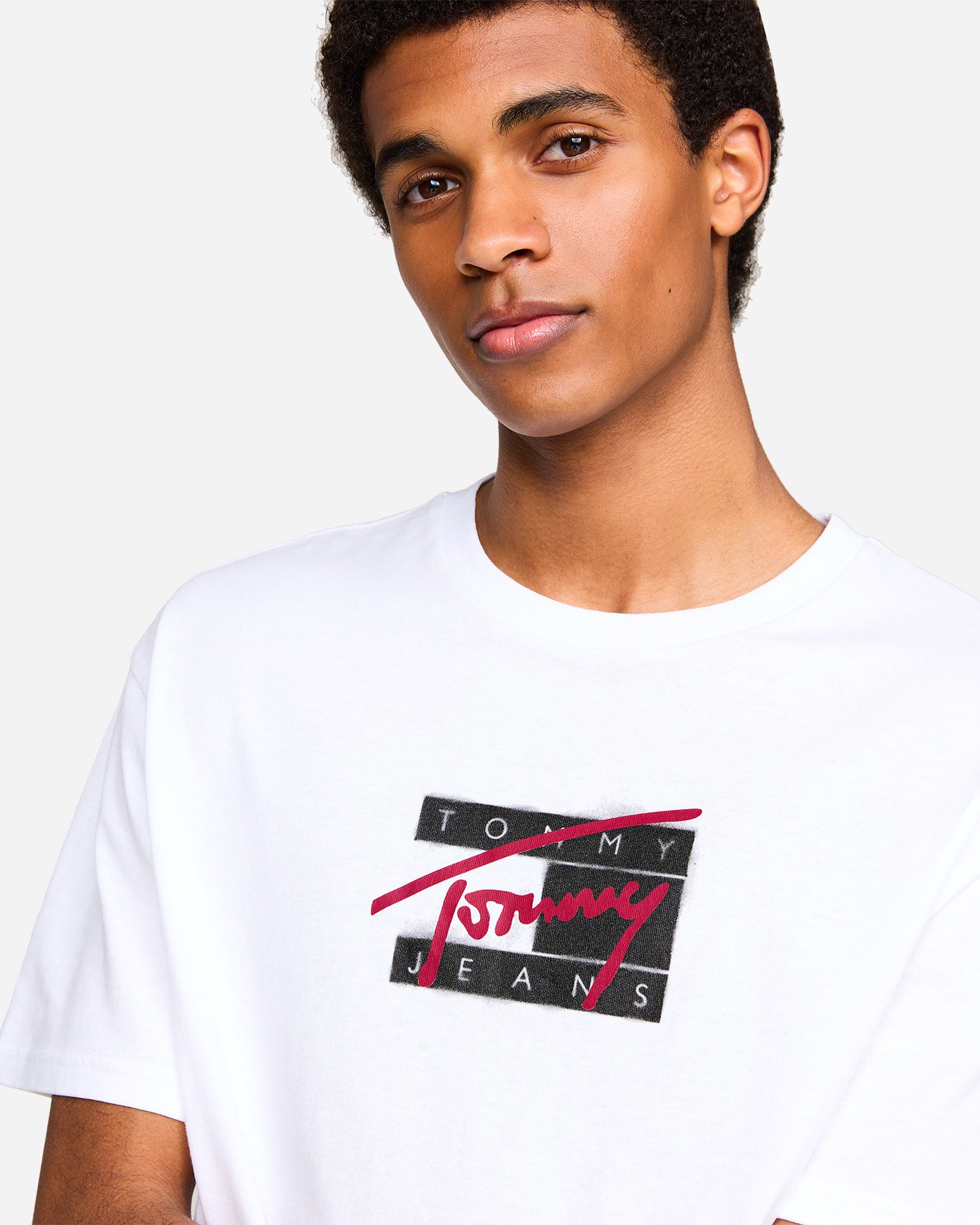T-shirt TOMMY HILFIGER LOGO GRAFFITI M - Bianco - 4 | Cisalfa Sport