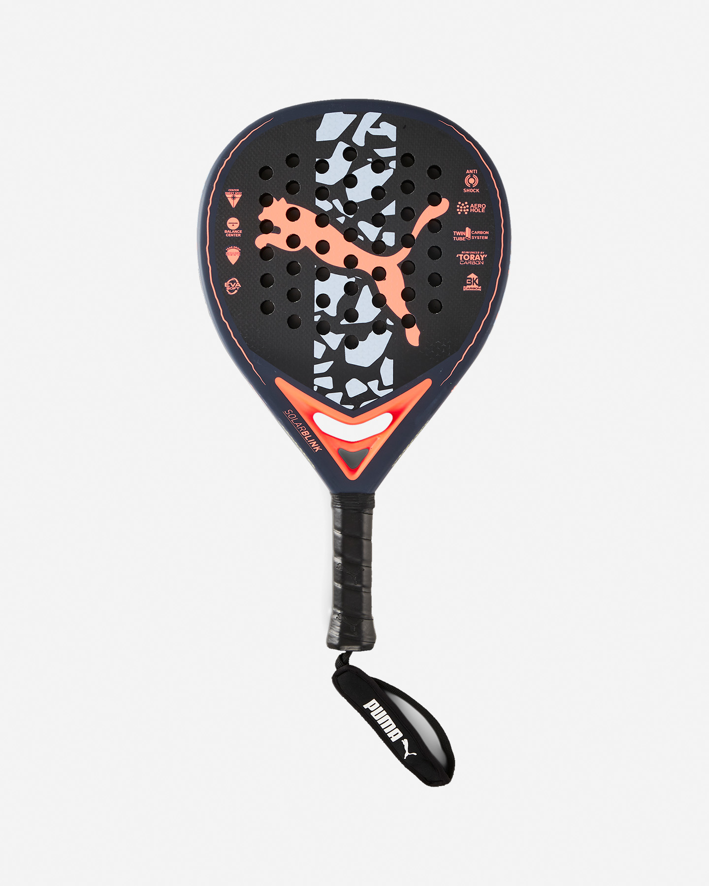 Racchetta padel intermedia PUMA SOLAR BLINK PADEL PWR  - Nero - 0 | Cisalfa Sport