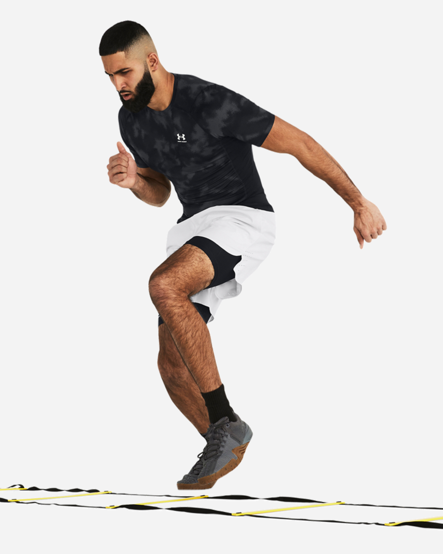 T-shirt training UNDER ARMOUR HEAT GEAR CAMO M - Nero - 4 | Cisalfa Sport