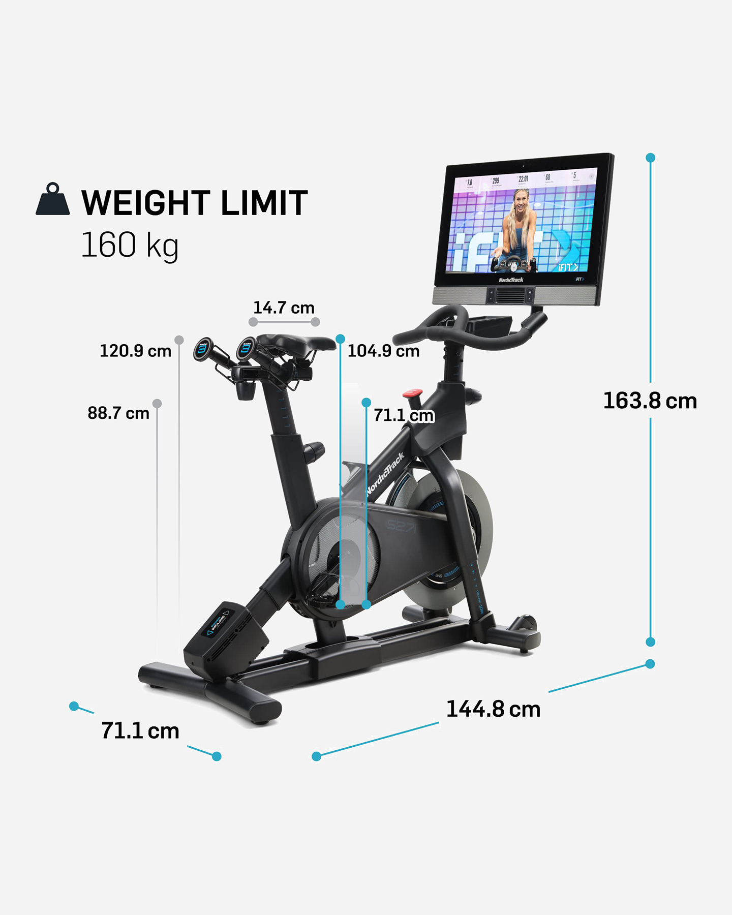 Spin bike NORDICTRACK NORDICTRACK STUDIO27i  - Nero - 5 | Cisalfa Sport