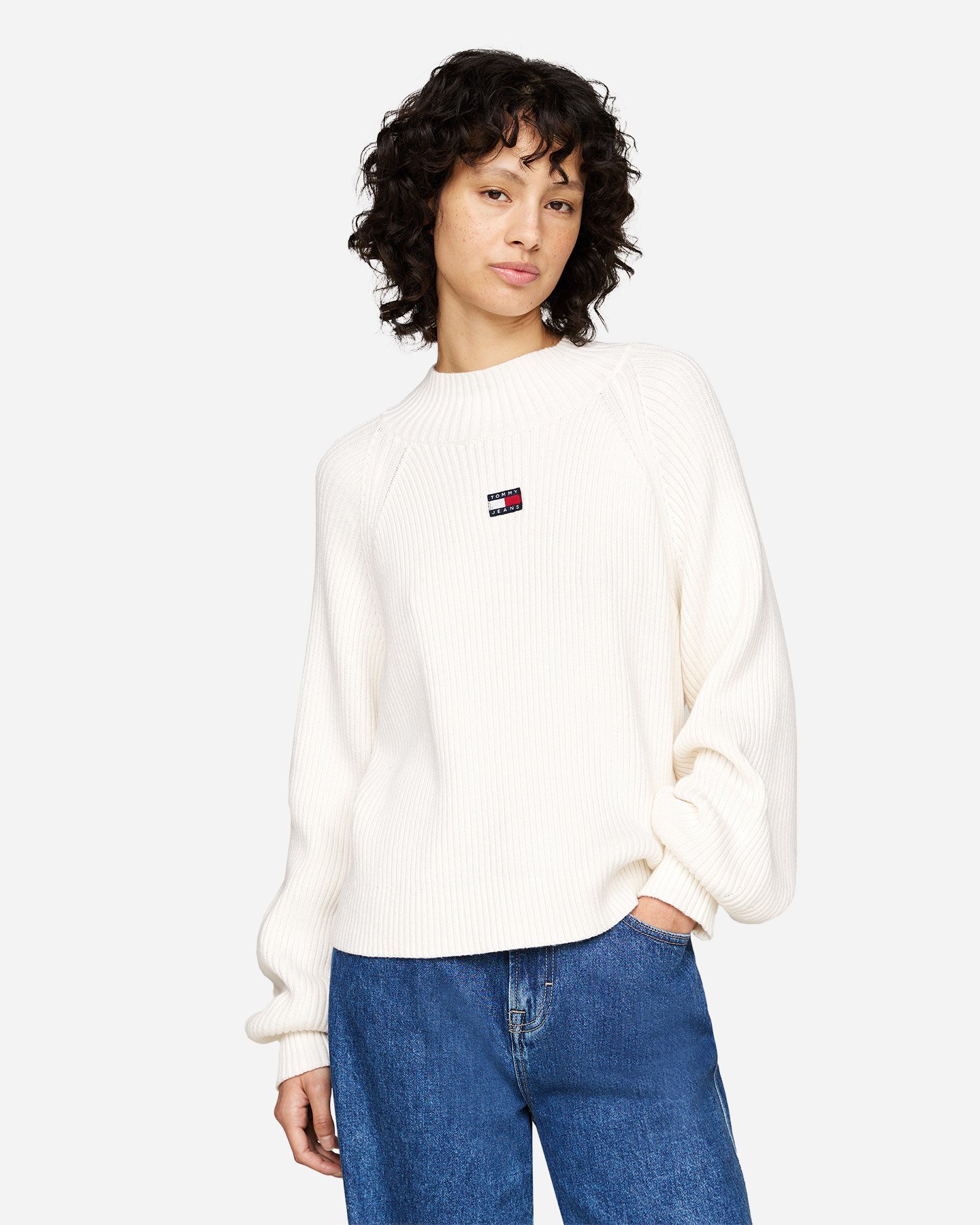 Maglione TOMMY HILFIGER BADGE W - Beige - 1 | Cisalfa Sport