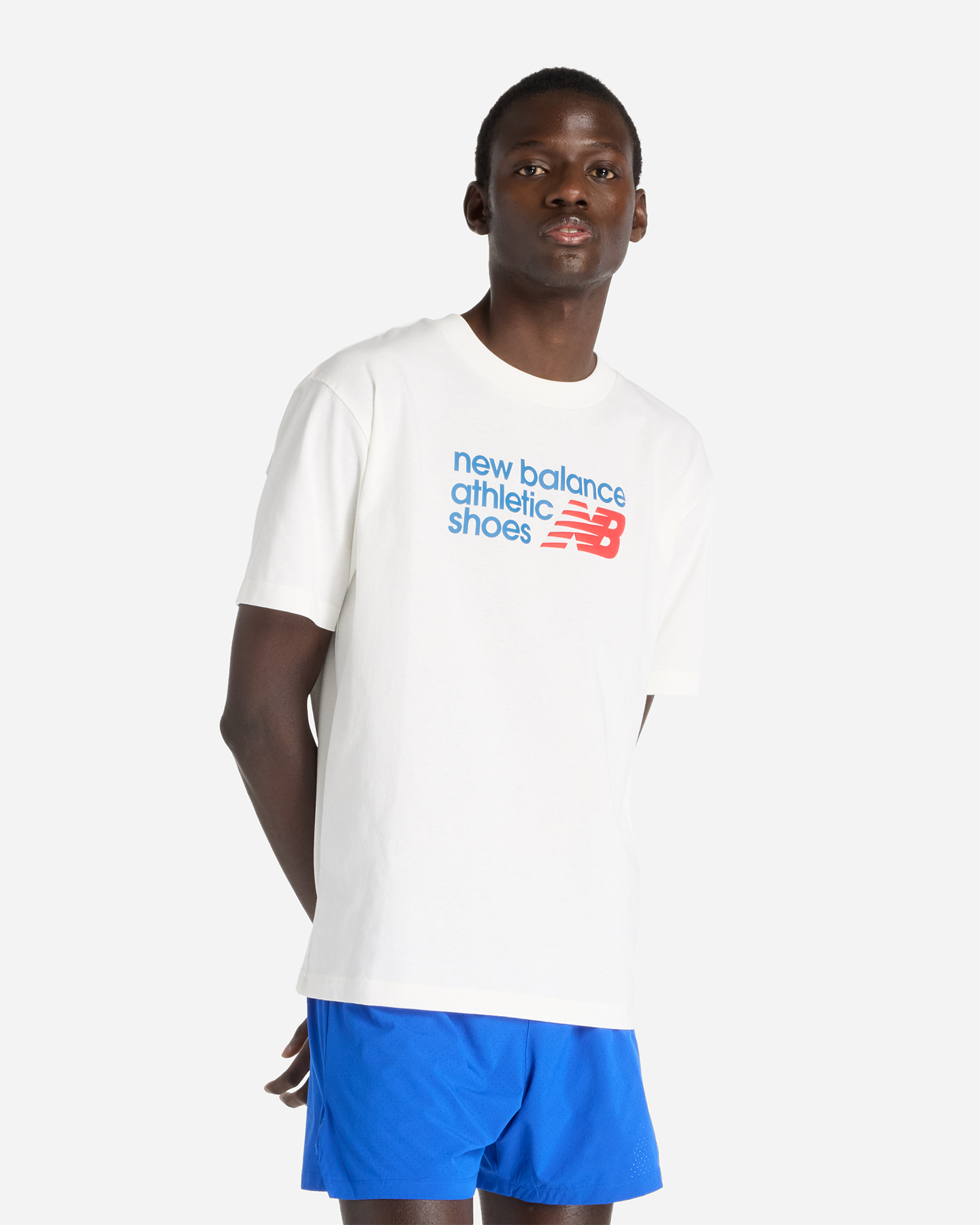 T-shirt NEW BALANCE ATHLETICS PREMIUM BIG LOGO M - Bianco - 0 | Cisalfa Sport