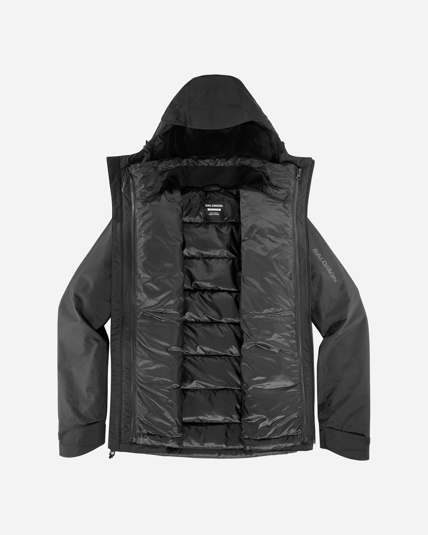 Giacca outdoor SALOMON PATROLLER 3IN1 DOWN M - Nero - 1 | Cisalfa Sport