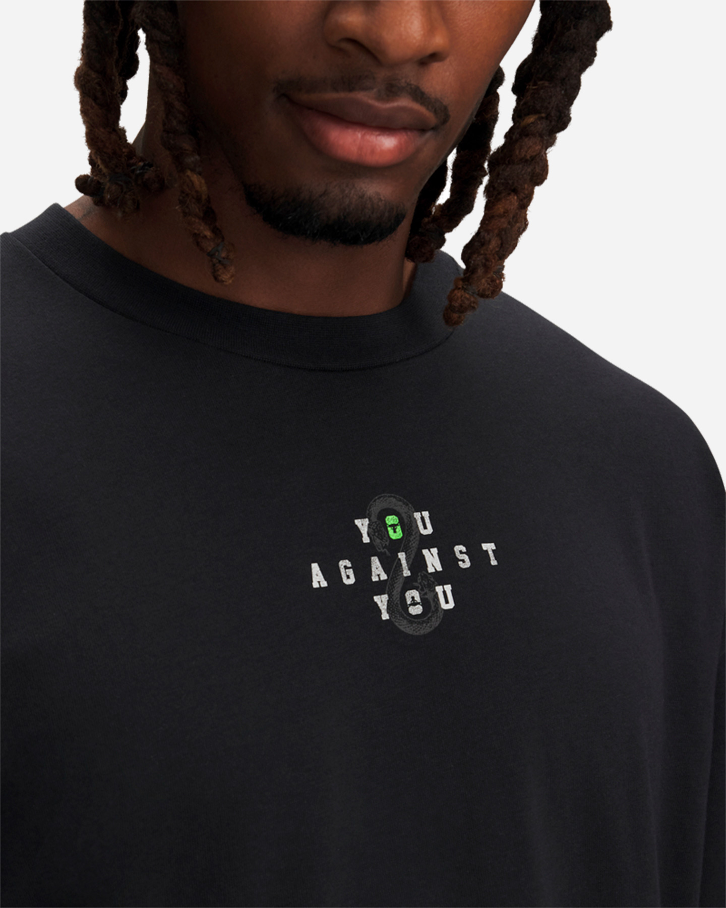 T-shirt UNDER ARMOUR THE ROCK SNAKE BACK M - Nero - 2 | Cisalfa Sport