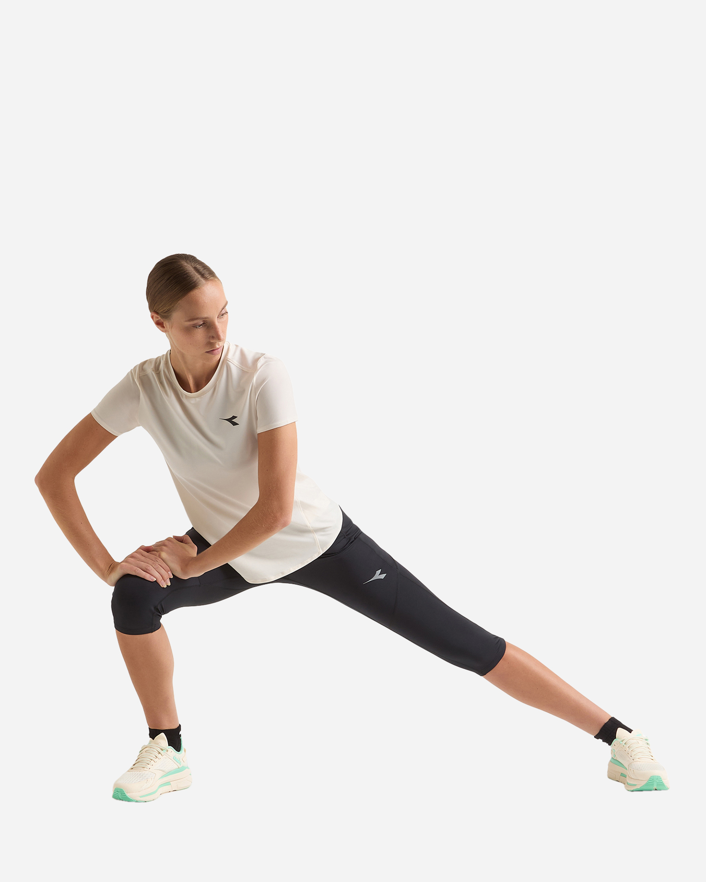 Capri running DIADORA RUN CREW W - Nero - 3 | Cisalfa Sport