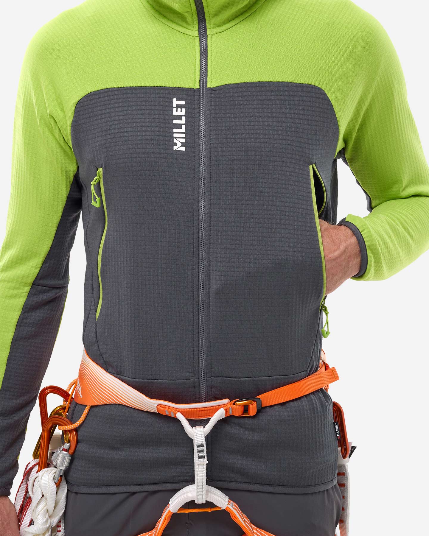 Pile MILLET FUSION GRID M - Verde - 4 | Cisalfa Sport