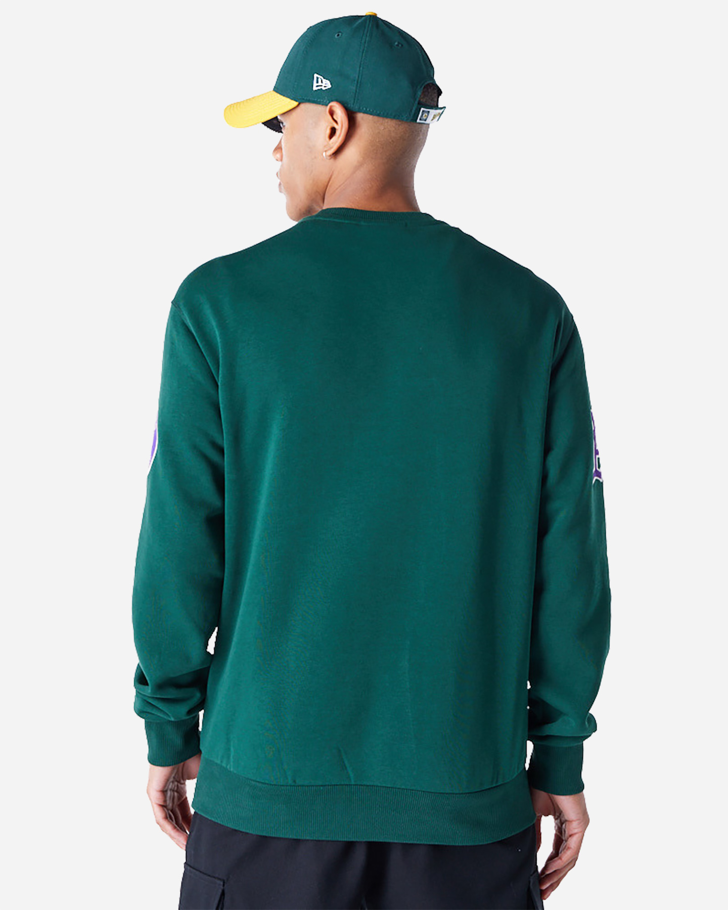 Felpa NEW ERA FLC MLB TARTAN INFILL LA DODG MARRONE M - Verde - 1 | Cisalfa Sport