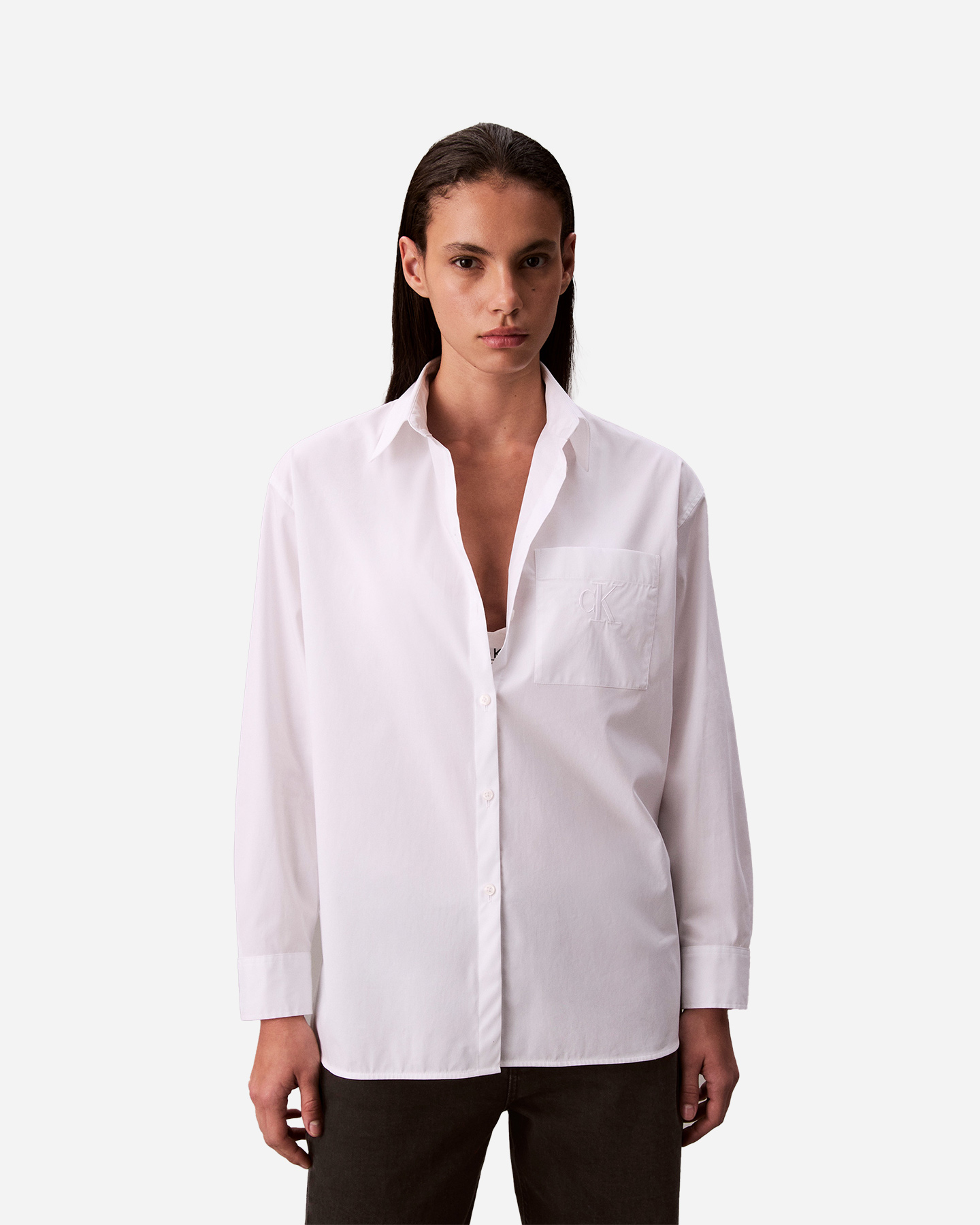 Camicia CALVIN KLEIN JEANS OVERSIZE W - Bianco - 1 | Cisalfa Sport