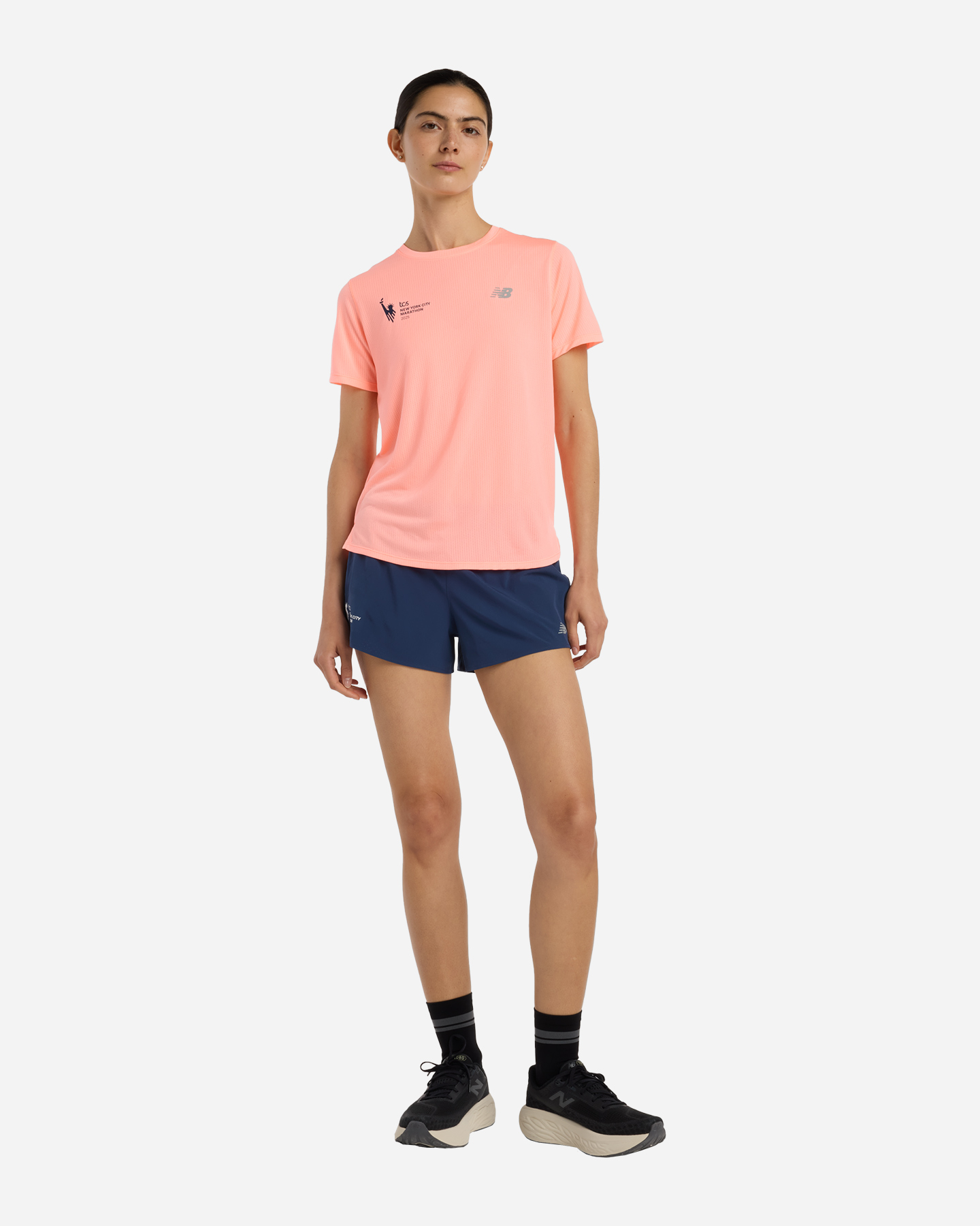 T-shirt running NEW BALANCE NYC MARATHON W - Rosa - 3 | Cisalfa Sport