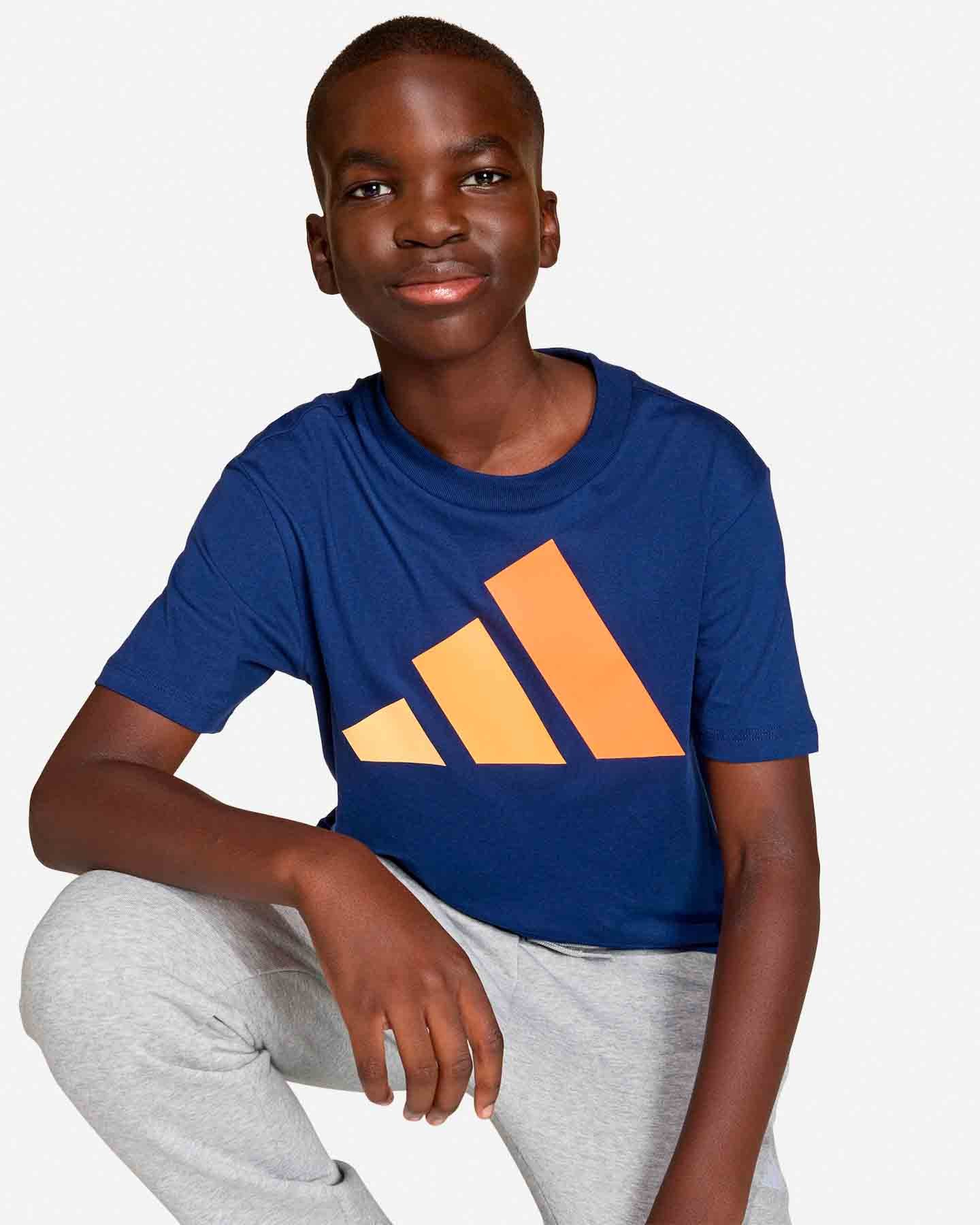 T-shirt ADIDAS ESSENTIALS JR - Blu - 5 | Cisalfa Sport