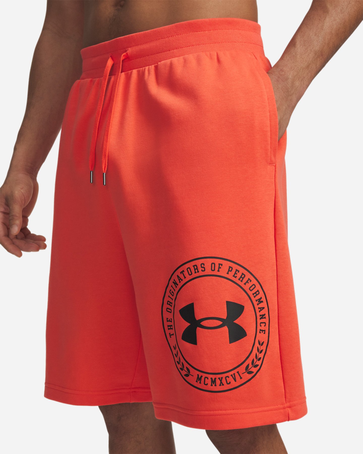 Pantaloncini UNDER ARMOUR RIVAL TERRY GRAPHIC M - Rosso - 3 | Cisalfa Sport