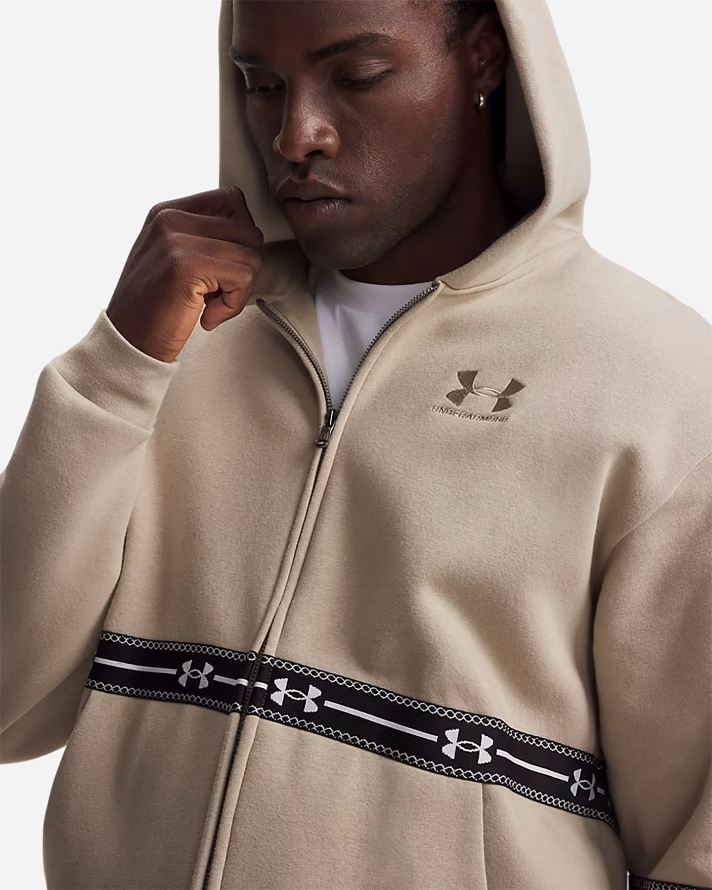 Felpa UNDER ARMOUR ICON M - Beige - 2 | Cisalfa Sport