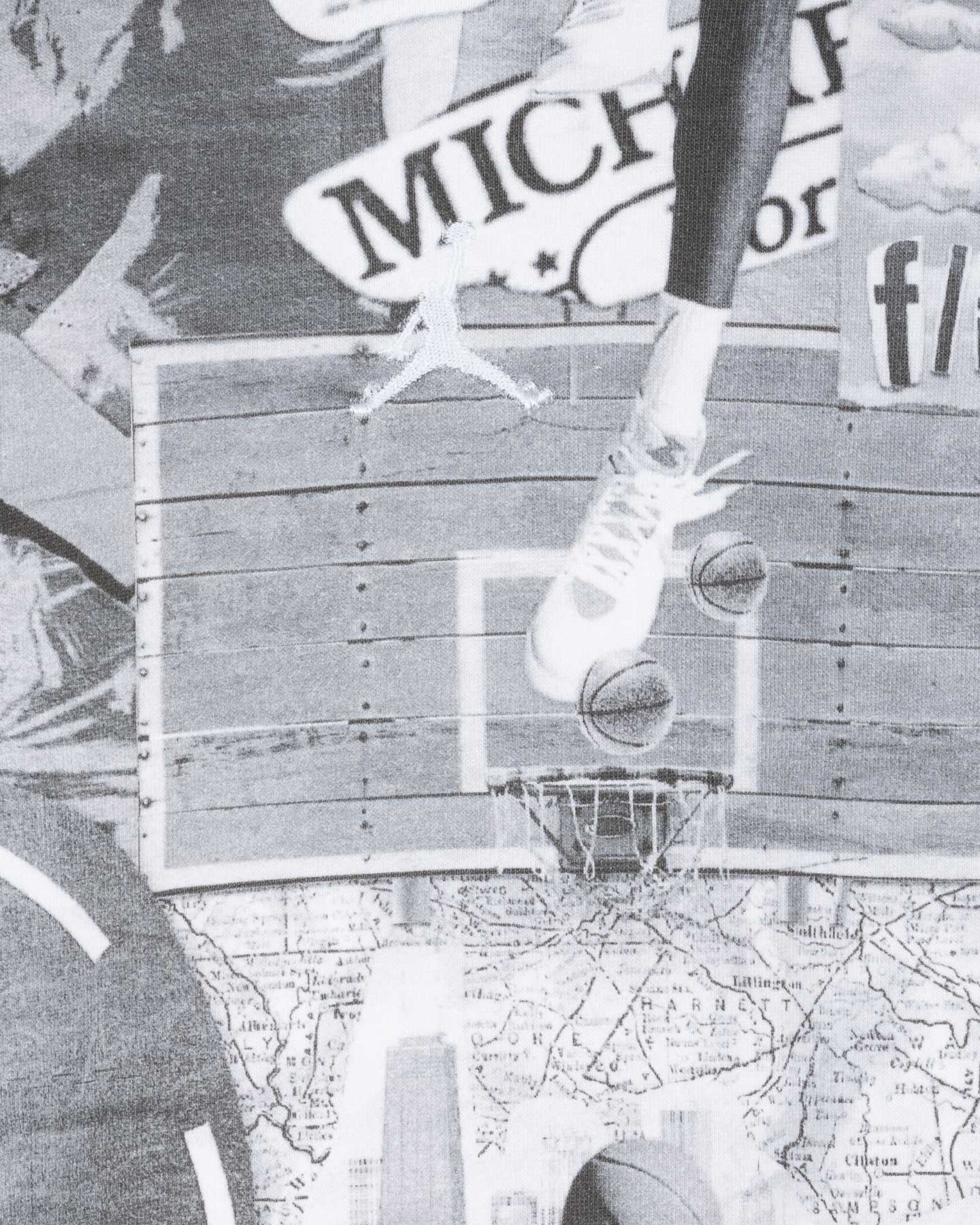 Felpa NIKE JORDAN COLLAGE JR - Nero - 2 | Cisalfa Sport