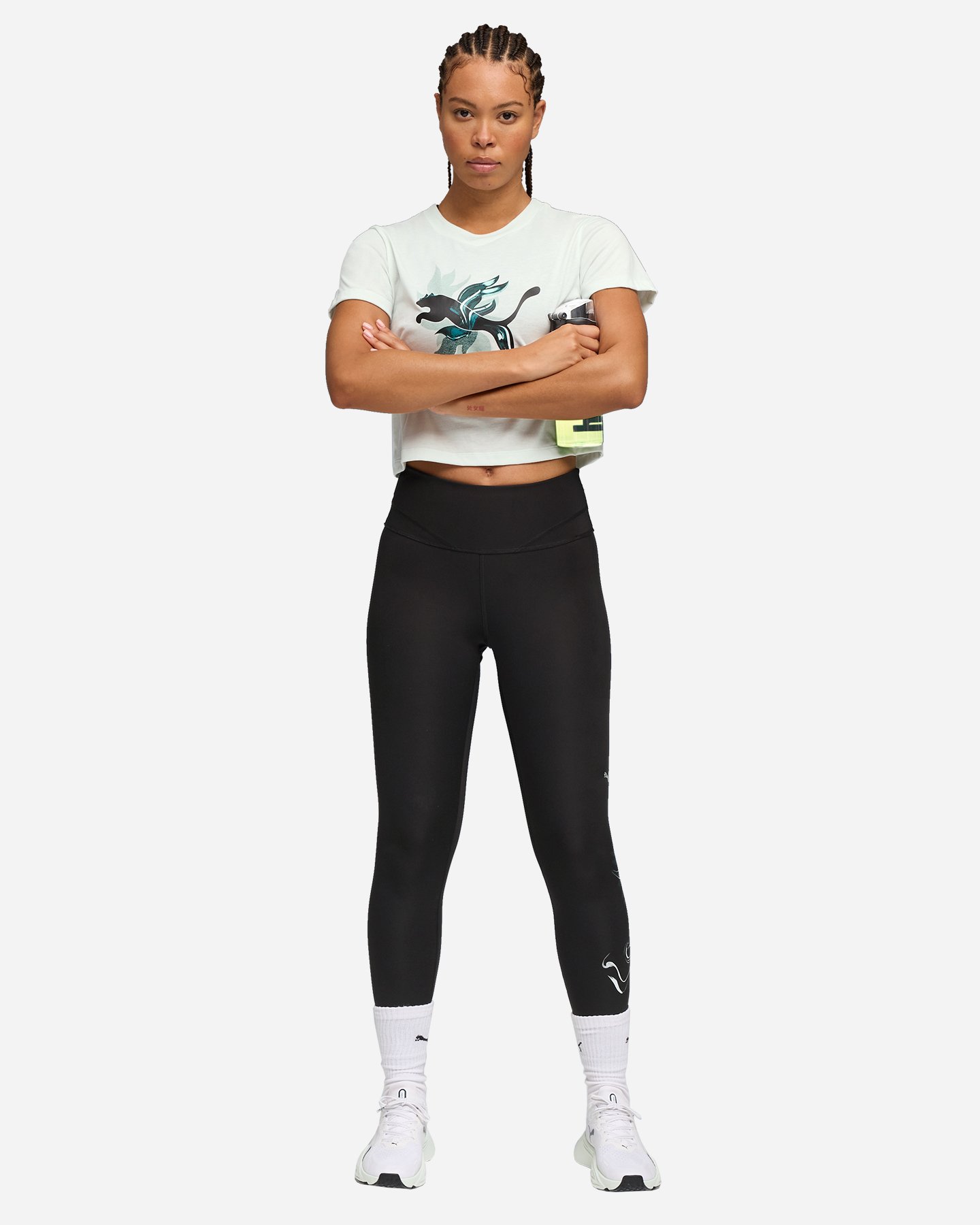 T-shirt training PUMA CROP CONCEPT W - Verde - 4 | Cisalfa Sport