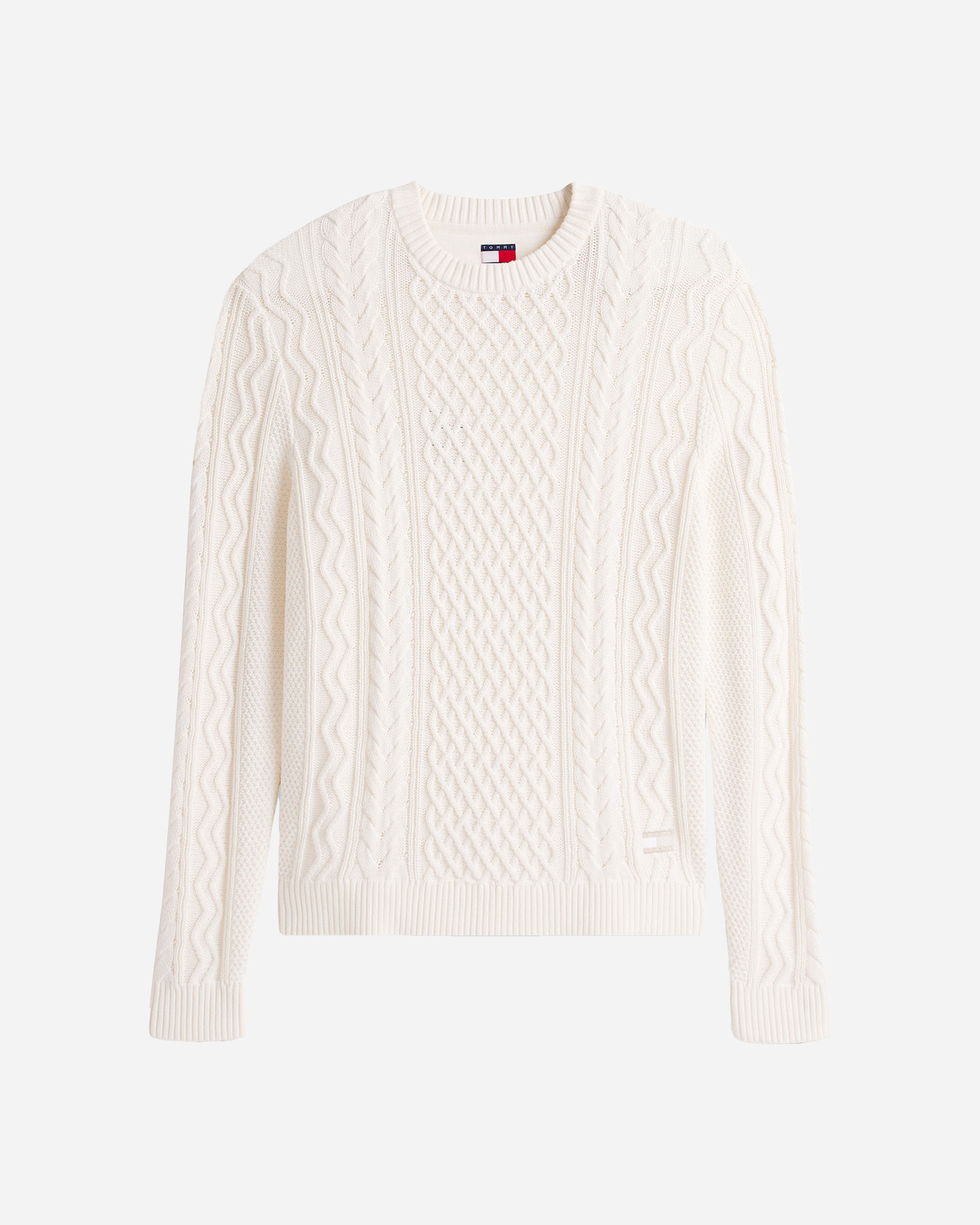 Maglione TOMMY HILFIGER BADGE CABLE M - Bianco - 0 | Cisalfa Sport