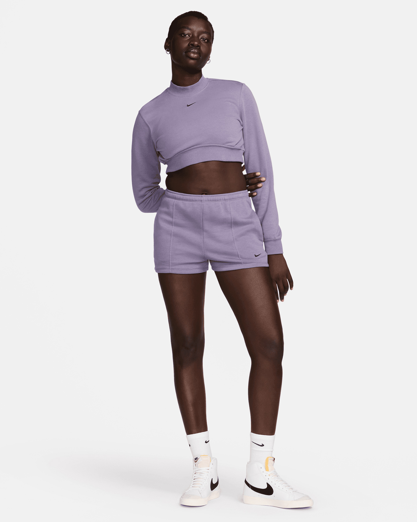 Pantaloncini NIKE BASIC 2IN W - Viola - 4 | Cisalfa Sport