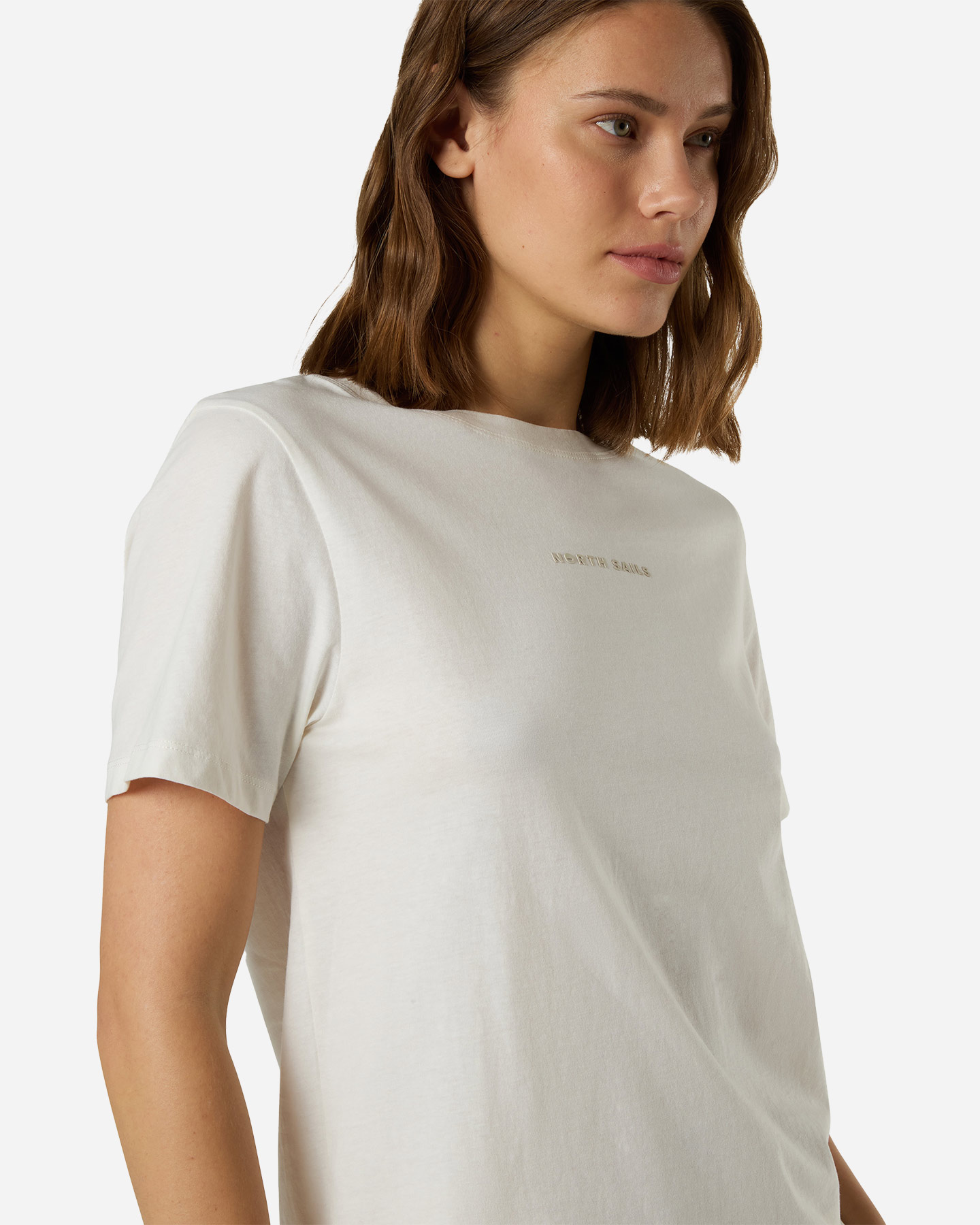 T-shirt NORTH SAILS LINEAR LOGO W - Bianco - 4 | Cisalfa Sport