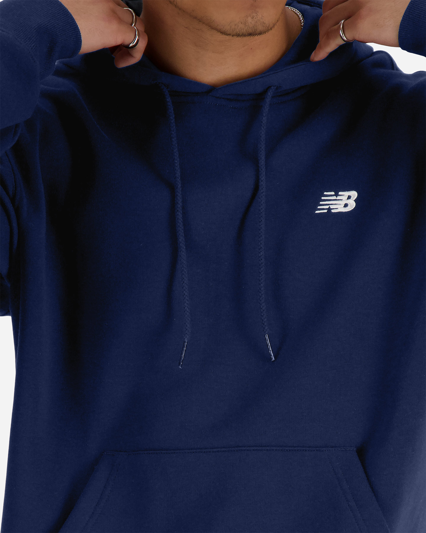 Felpa NEW BALANCE SMALL LOGO M - Blu Navy - 3 | Cisalfa Sport