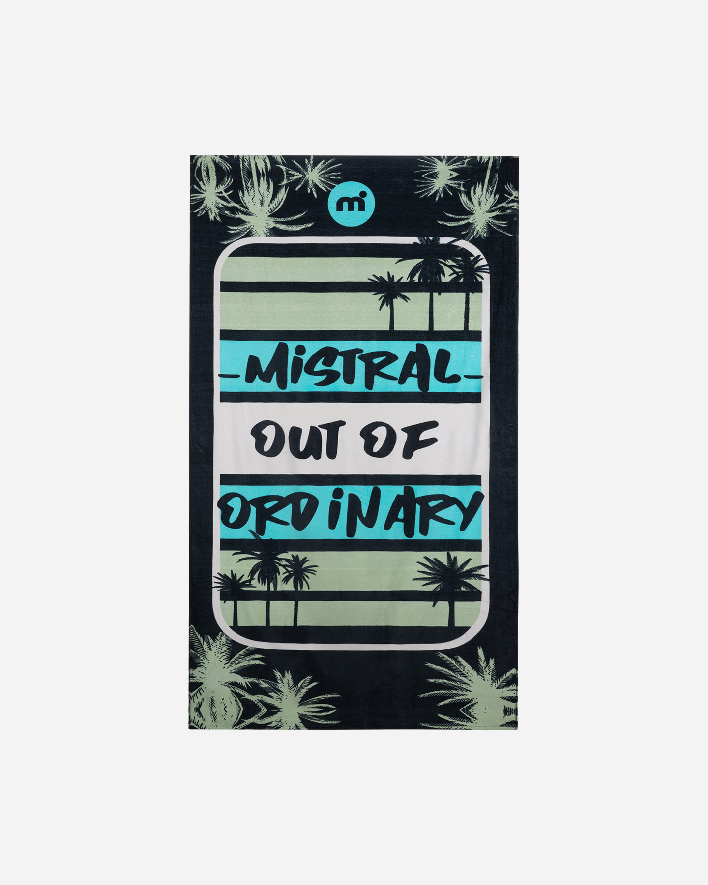 Telo mare MISTRAL SPUGNA PALME MARMO/NERO  - Color mix - 0 | Cisalfa Sport