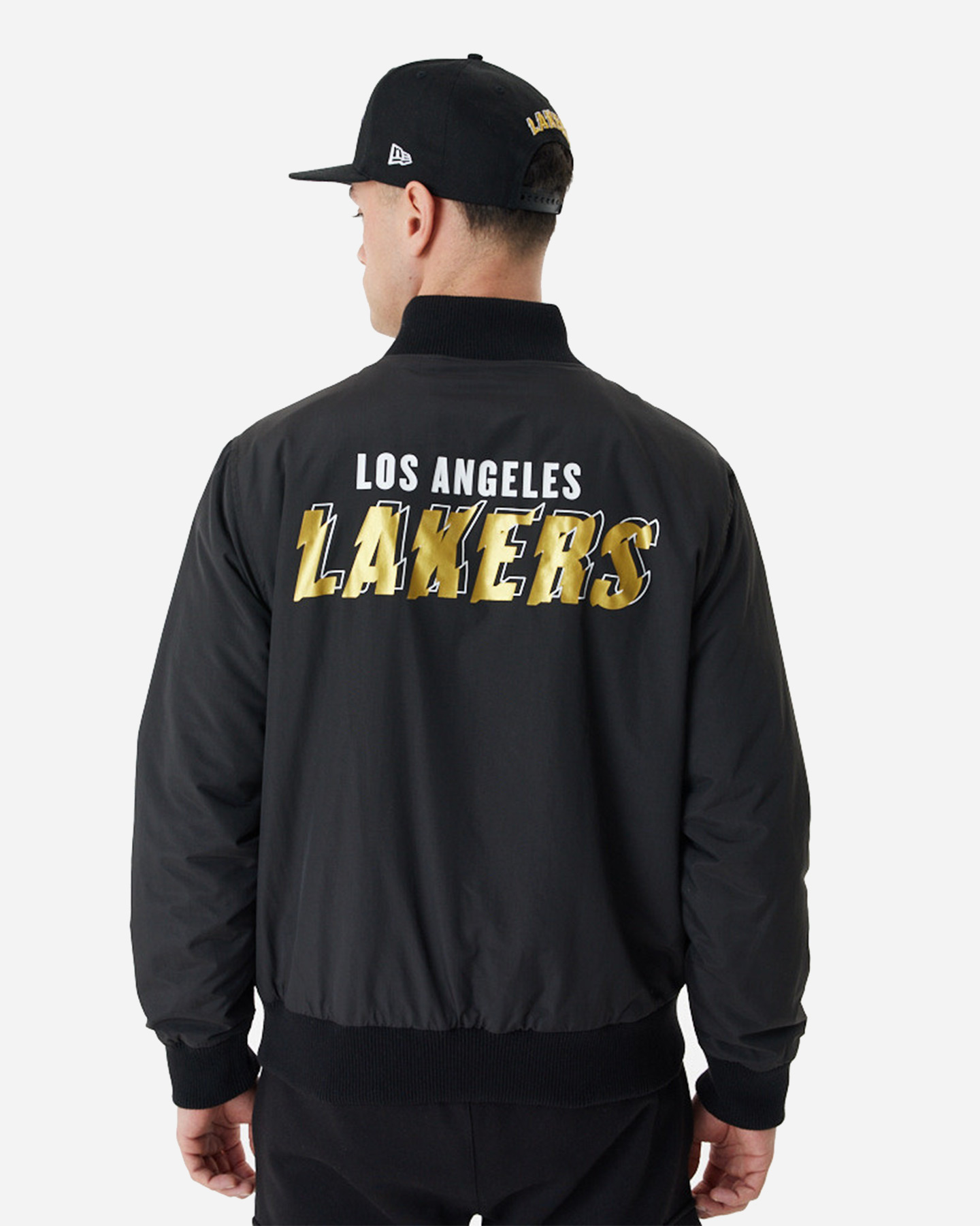 Felpa NEW ERA SCRIPT GOLD BP LOS ANGELES LAKERS M - Nero - 1 | Cisalfa Sport