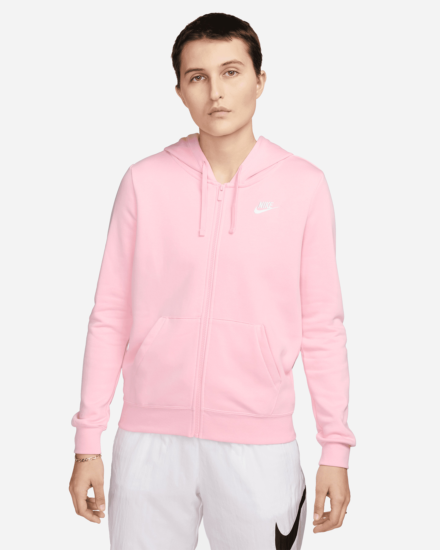 Felpa NIKE CLUB FZ W - Rosa - 0 | Cisalfa Sport