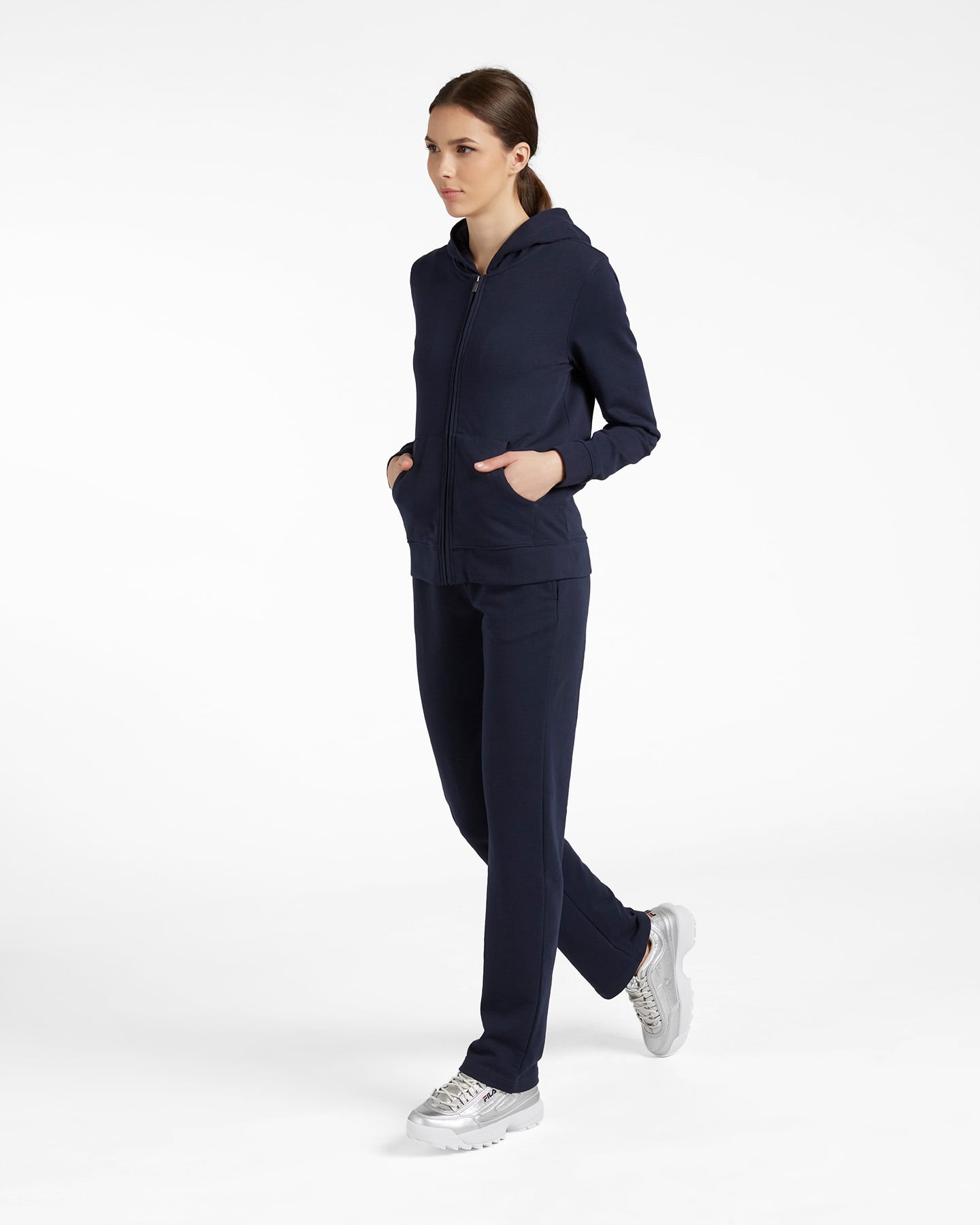 Felpa ABC BASIC W - Blu - 3 | Cisalfa Sport