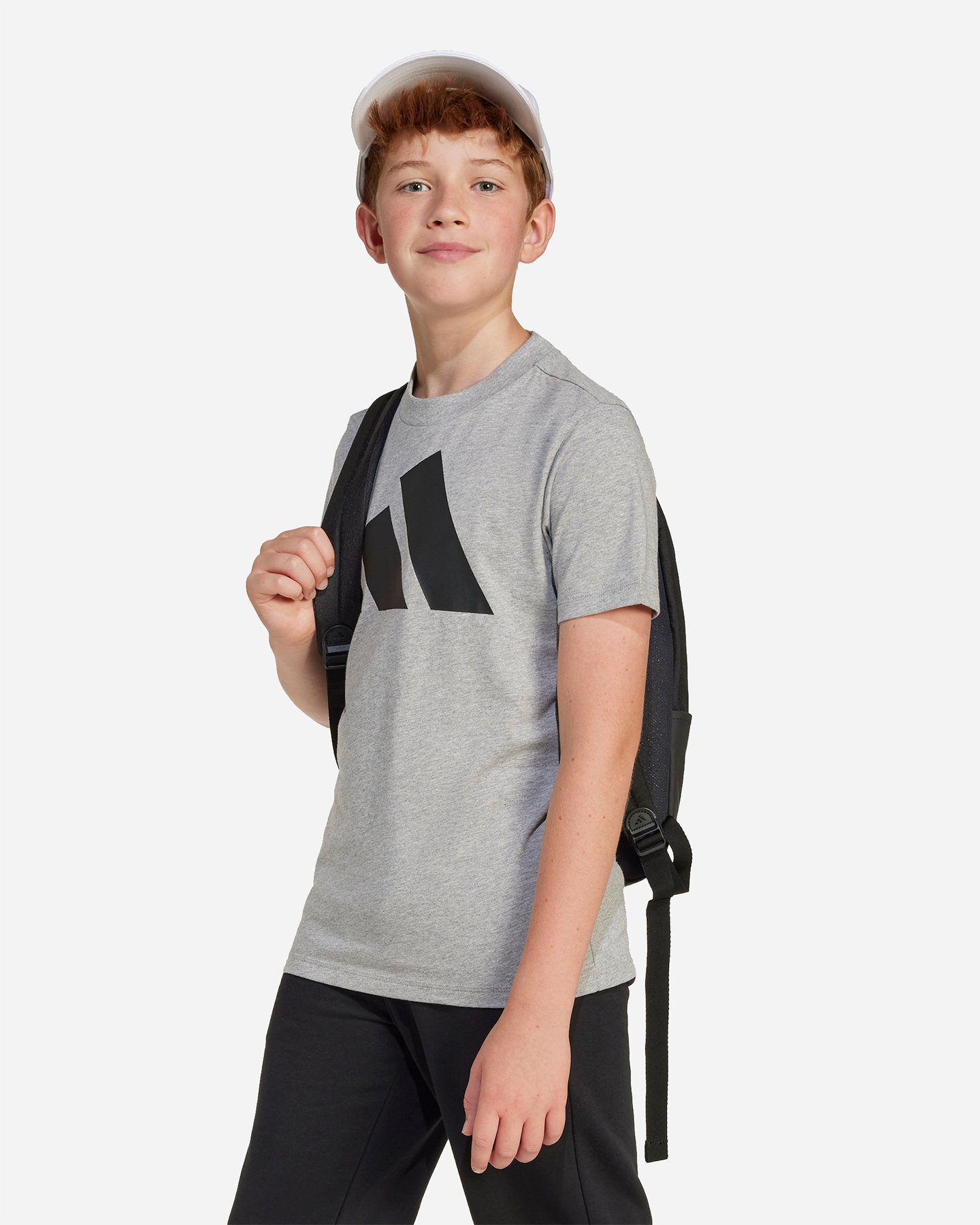 T-shirt ADIDAS ESSENTIALS JR - Grigio - 2 | Cisalfa Sport