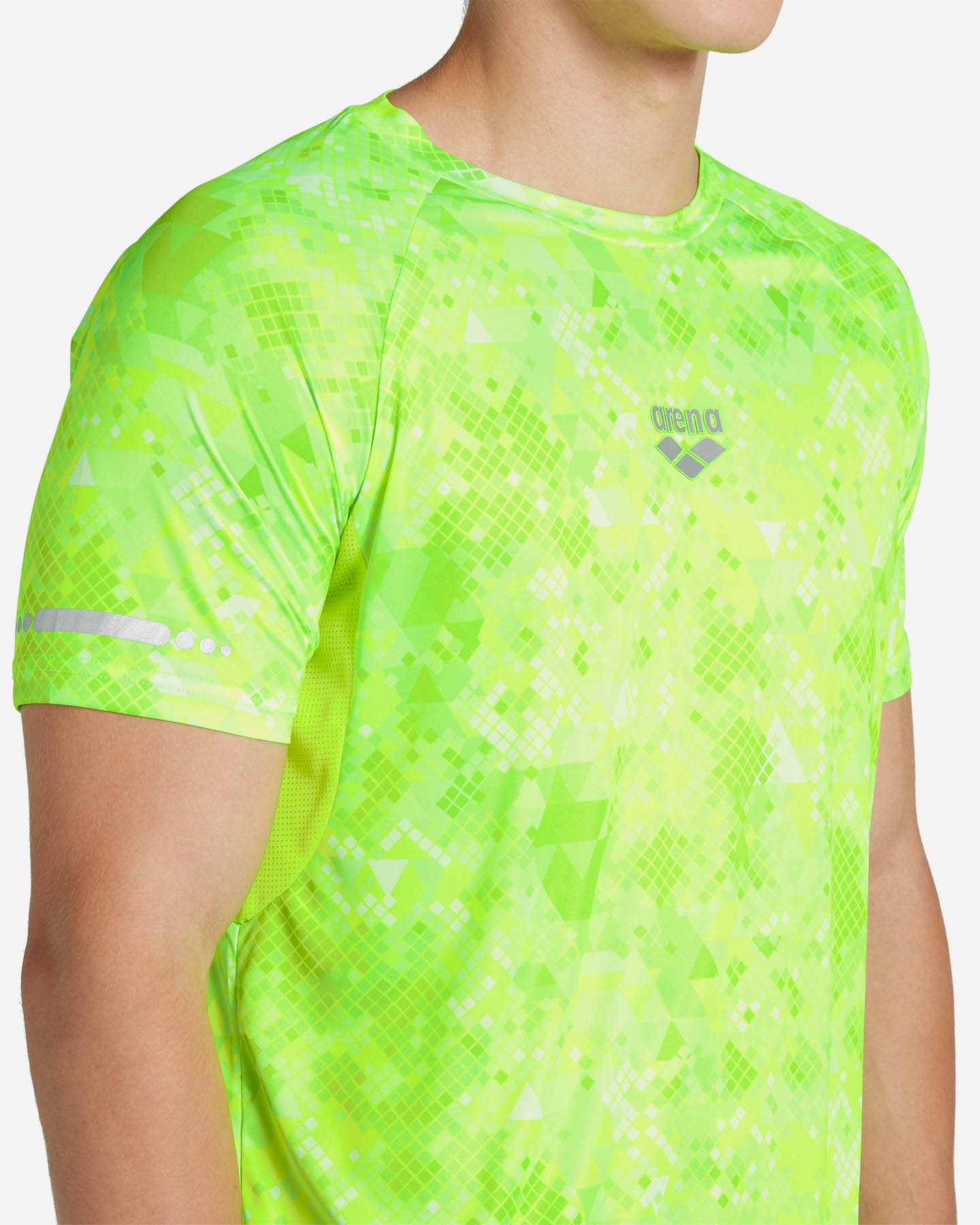 T-shirt running ARENA AOP M - Verde - 4 | Cisalfa Sport