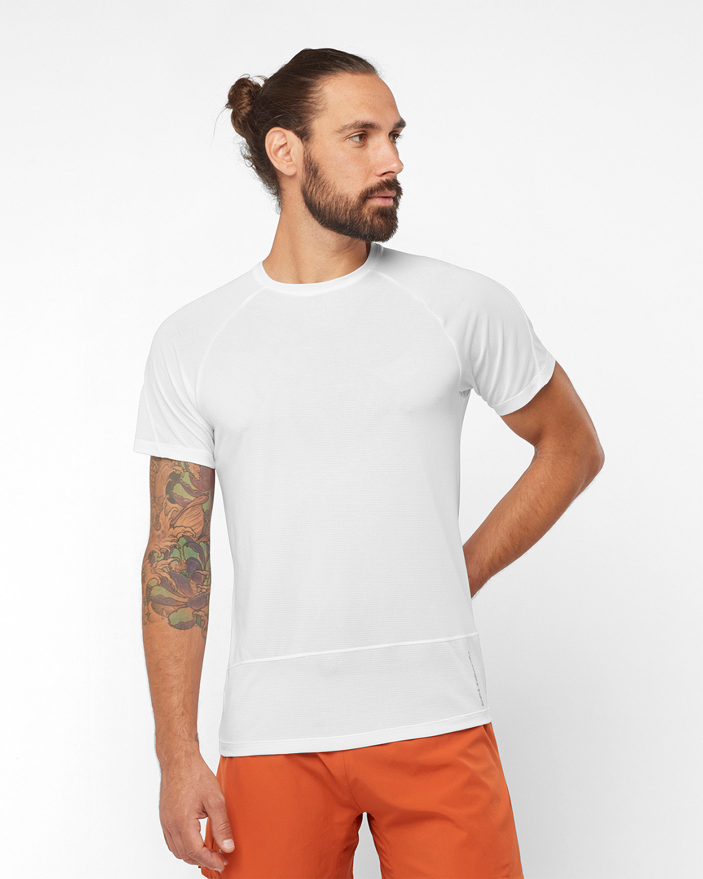 T-shirt SALOMON CROSS RUN M - Bianco - 2 | Cisalfa Sport