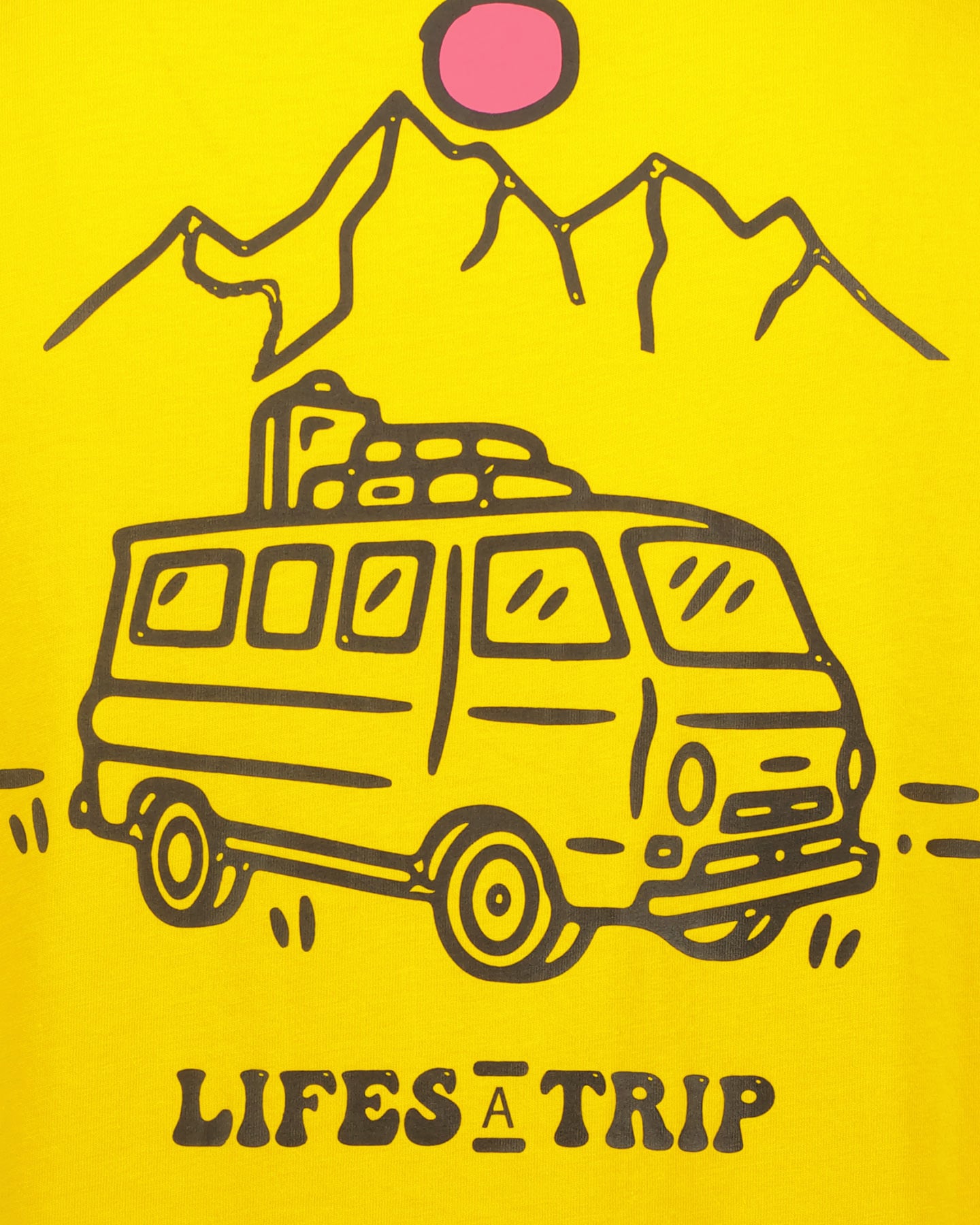 T-shirt THINK PINK LIFE IS A TRIP M - Giallo - 3 | Cisalfa Sport