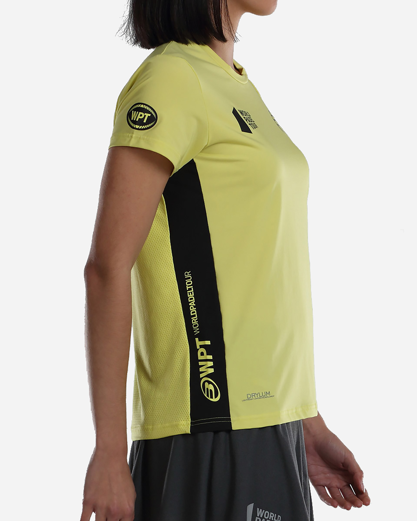 T-shirt tennis BULLPADEL LLAMA W - Giallo - 2 | Cisalfa Sport