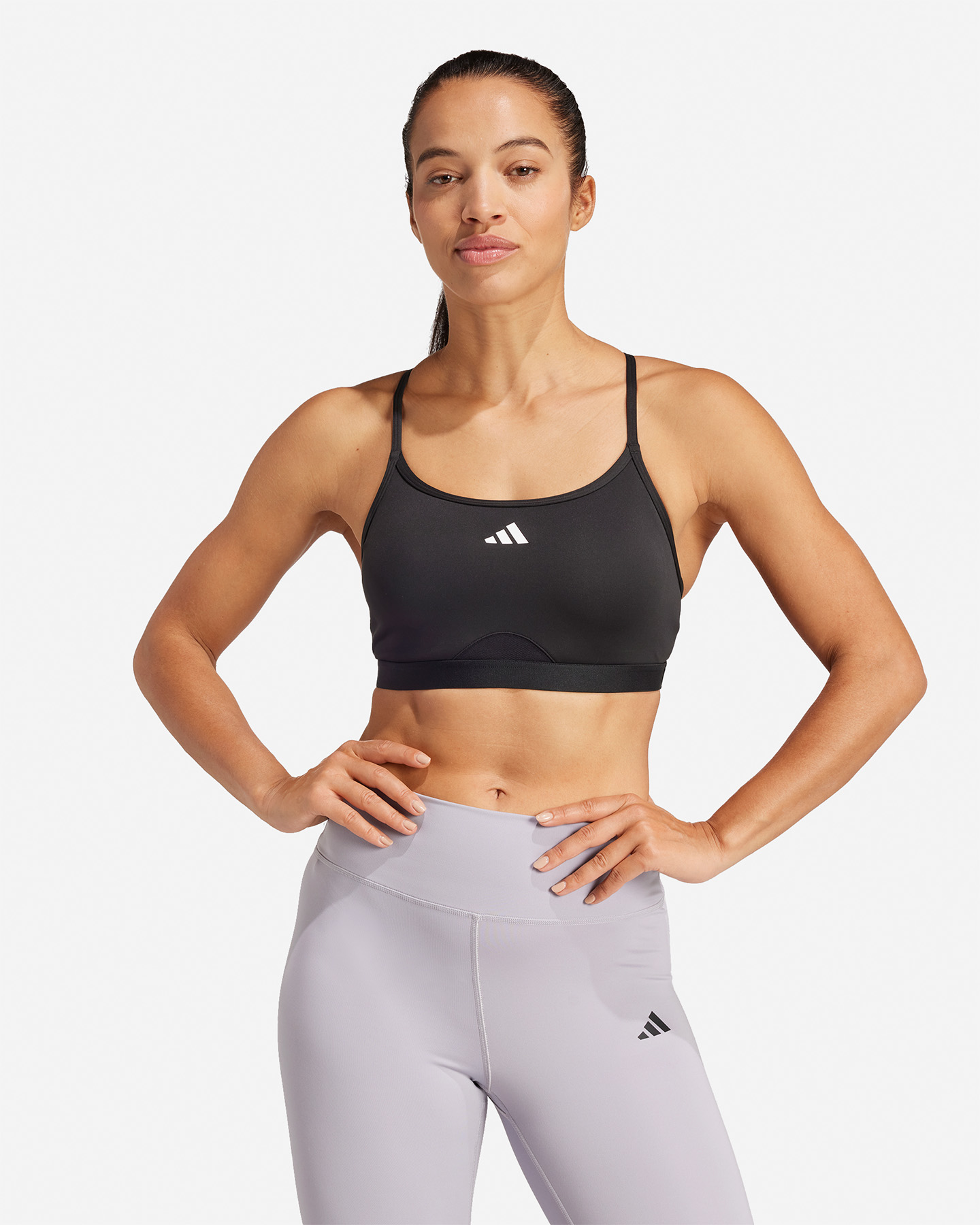 Bra training ADIDAS AEROREACT TRAINING 3STRIPES W - Rosa - 2 | Cisalfa Sport