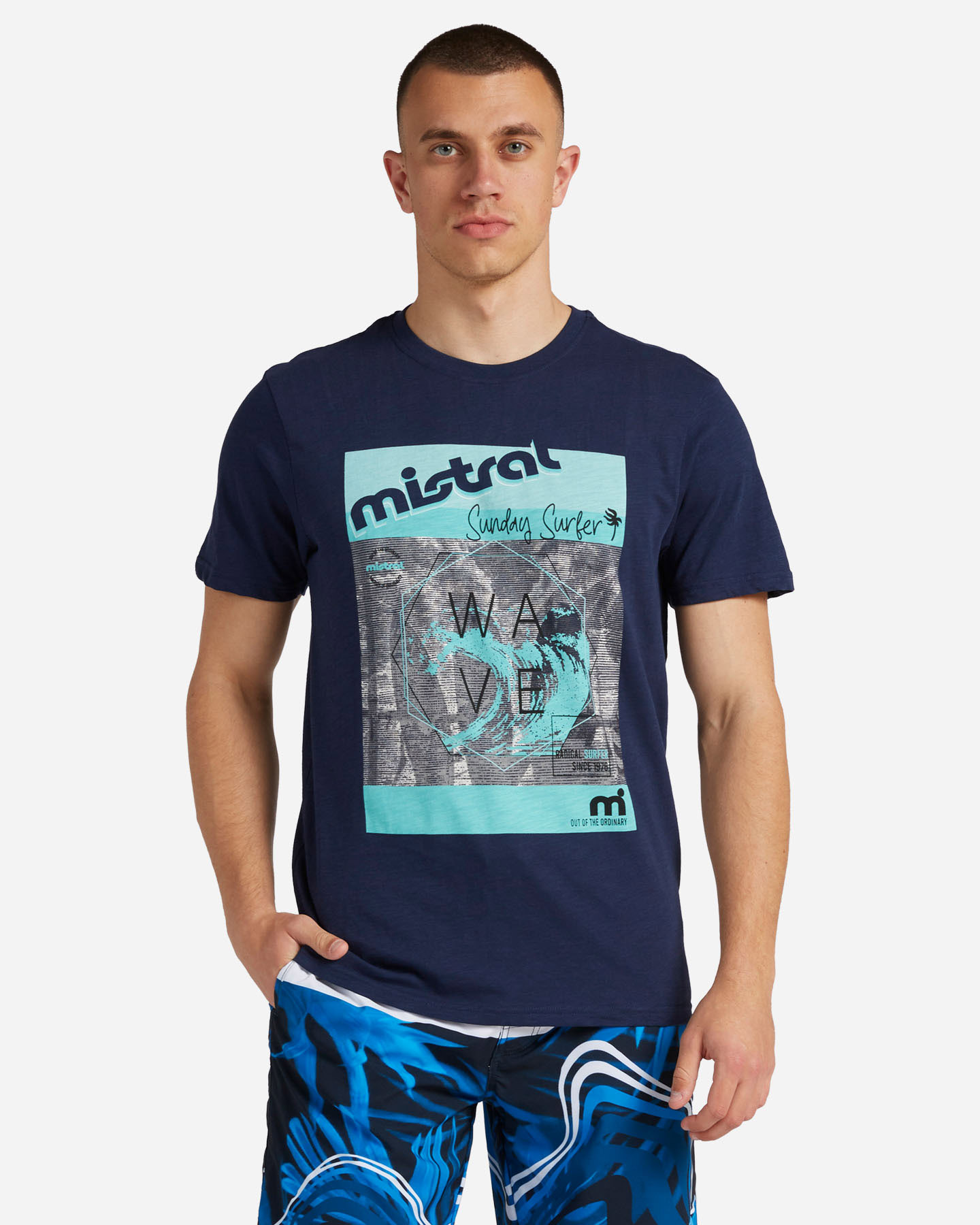 T-shirt MISTRAL PALMS M - Blu - 0 | Cisalfa Sport